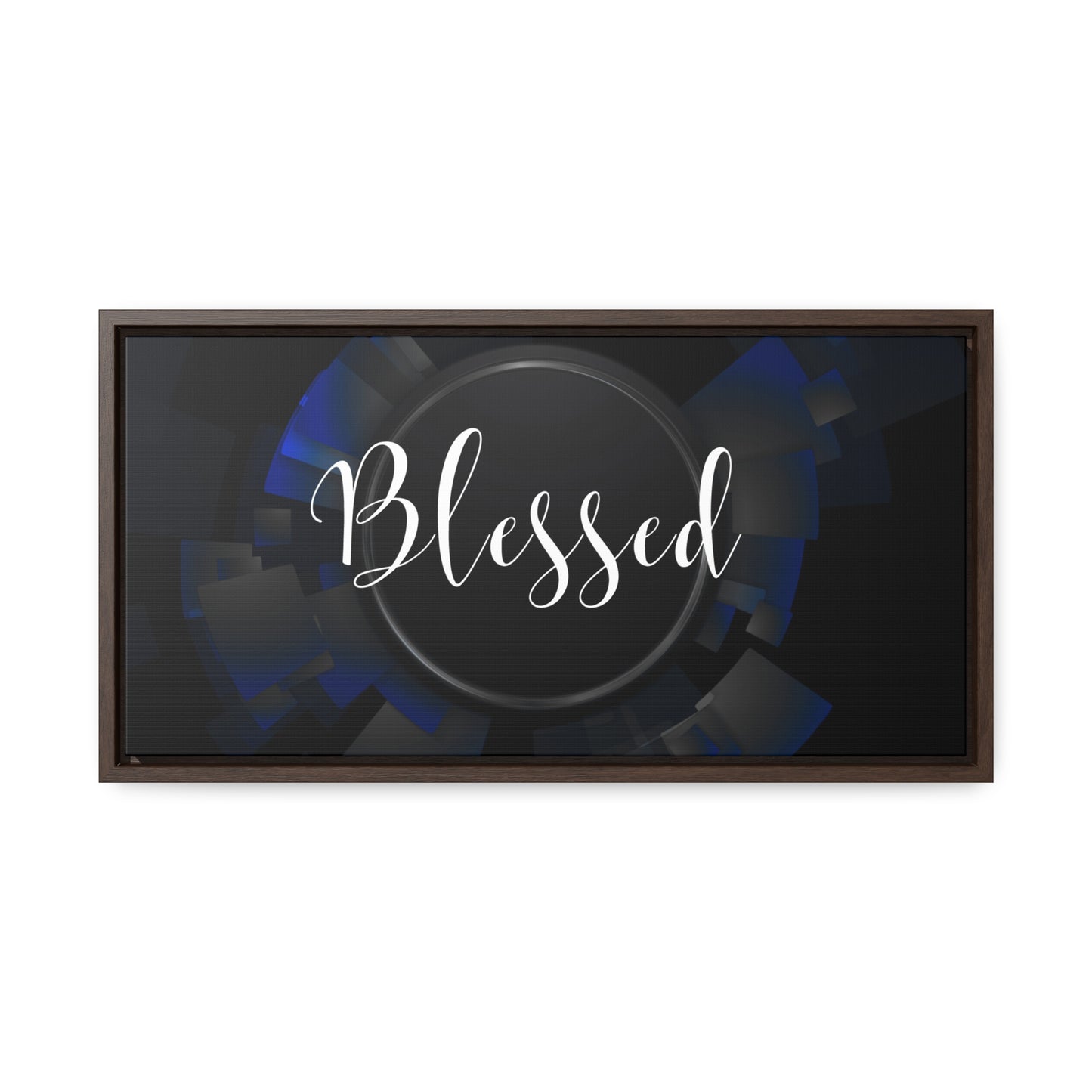 Christian Wall Art: Blessed (Floating Frame)