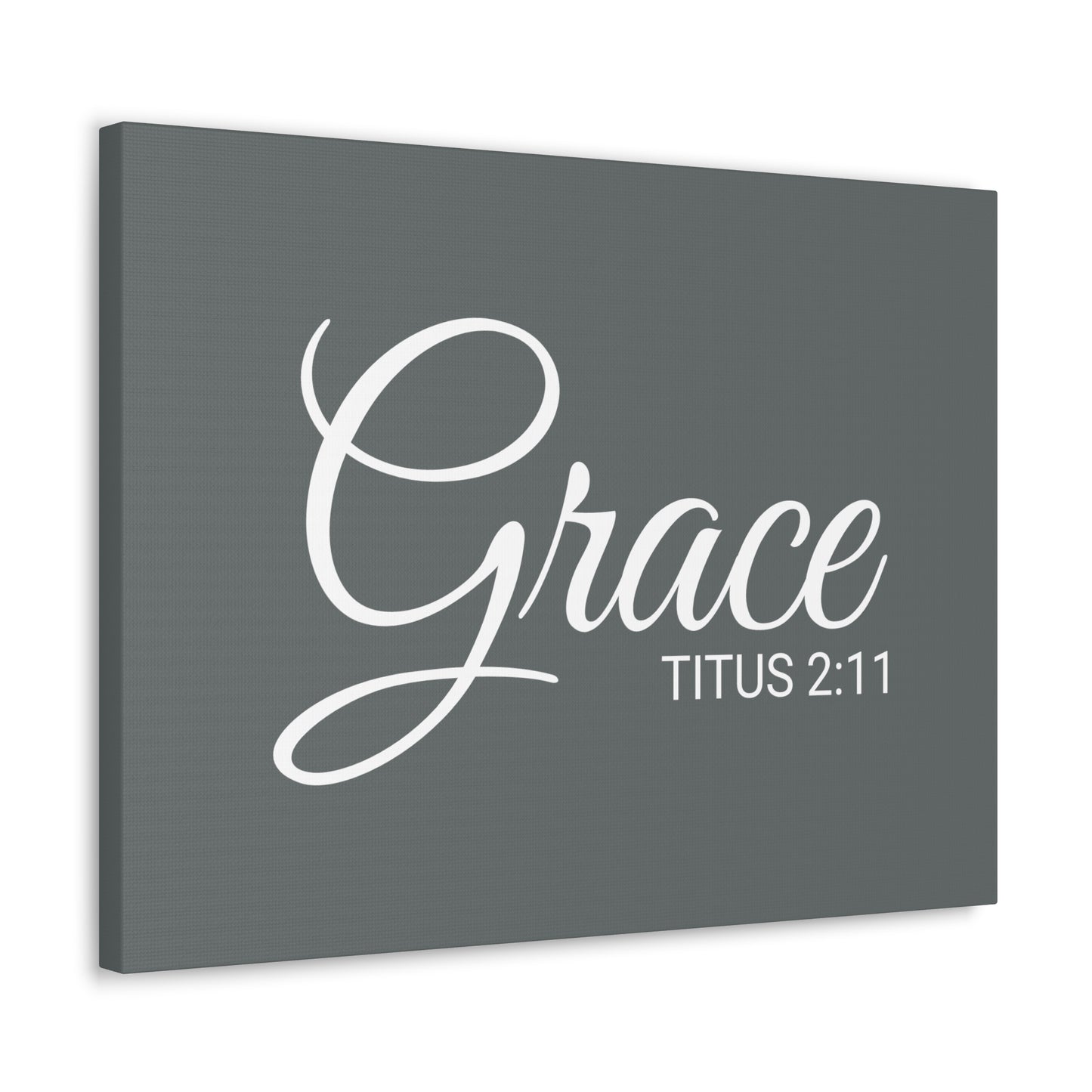 Christian Wall Art "Grace" Verse Titus 2:11 Ready to Hang Unframed