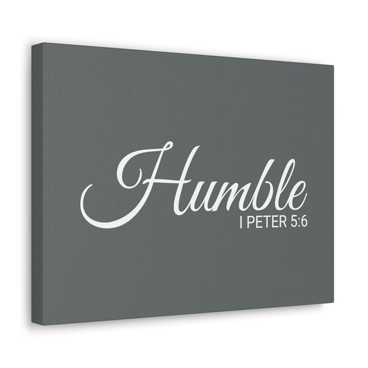 Christian Wall Art "Humble" Verse I Peter 5:6 Ready to Hang Unframed