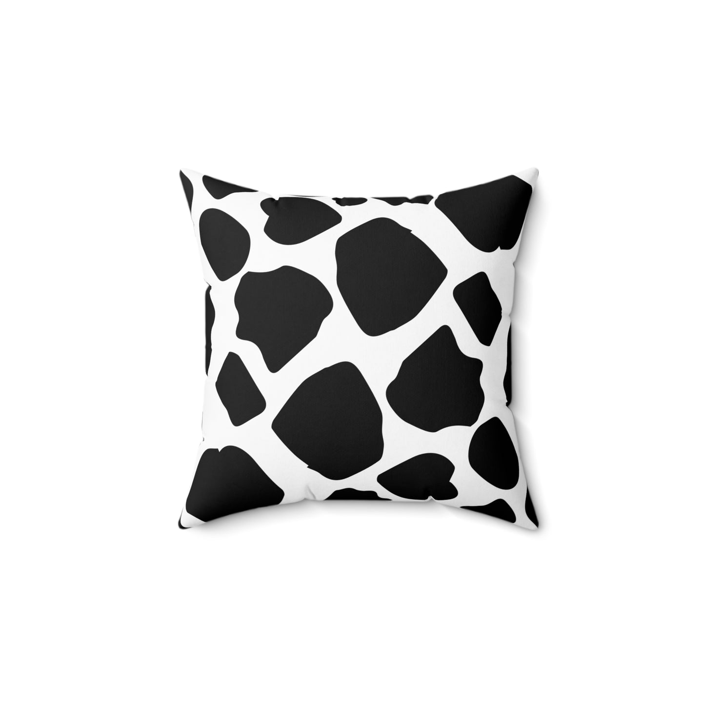 Cow Print (Dual) White Throw Pillow