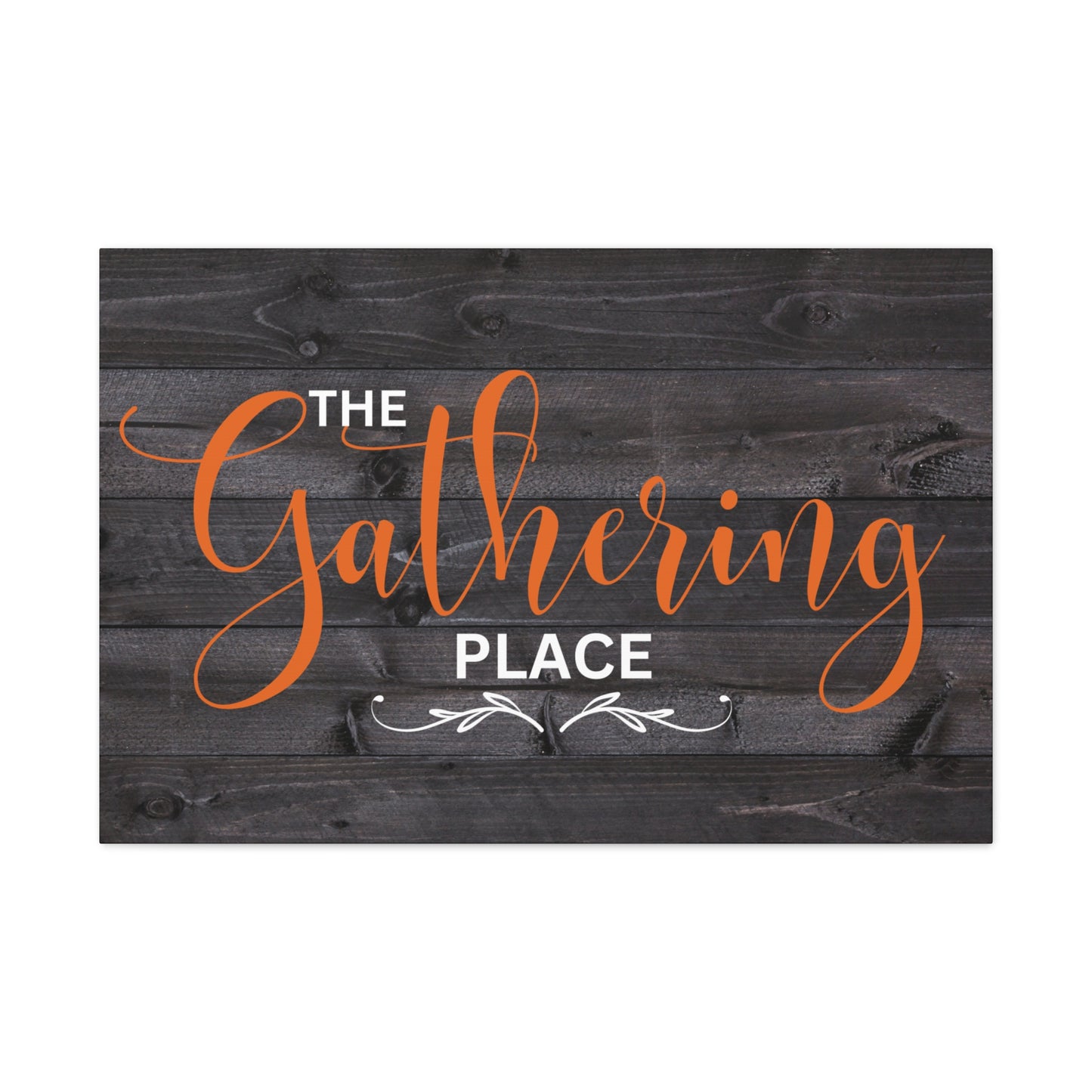 Christian Wall Art: The Gathering Place (Wood Frame Ready to Hang)