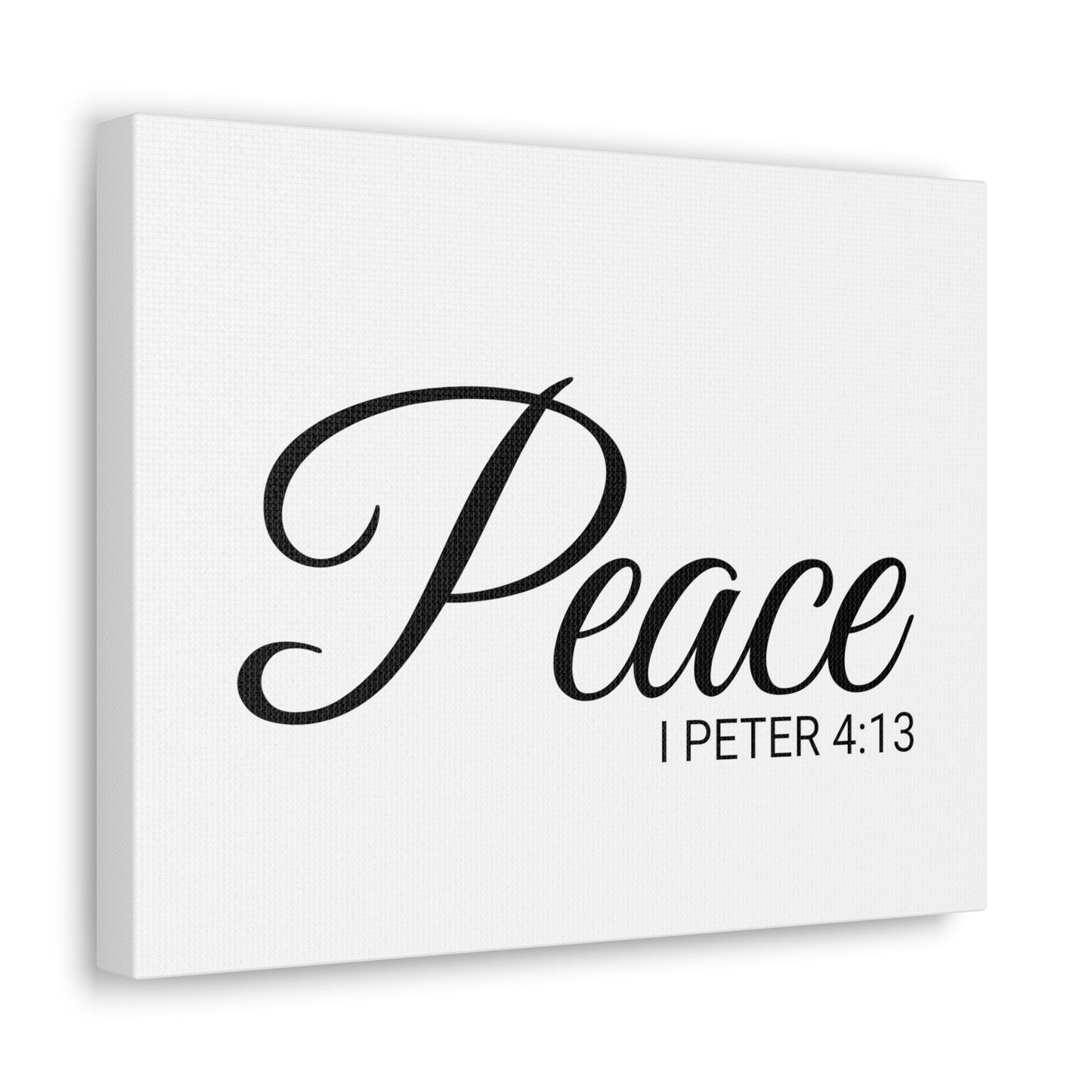 Christian Wall Art "Peace" Verse I Peter 4:13 Ready to Hang Unframed