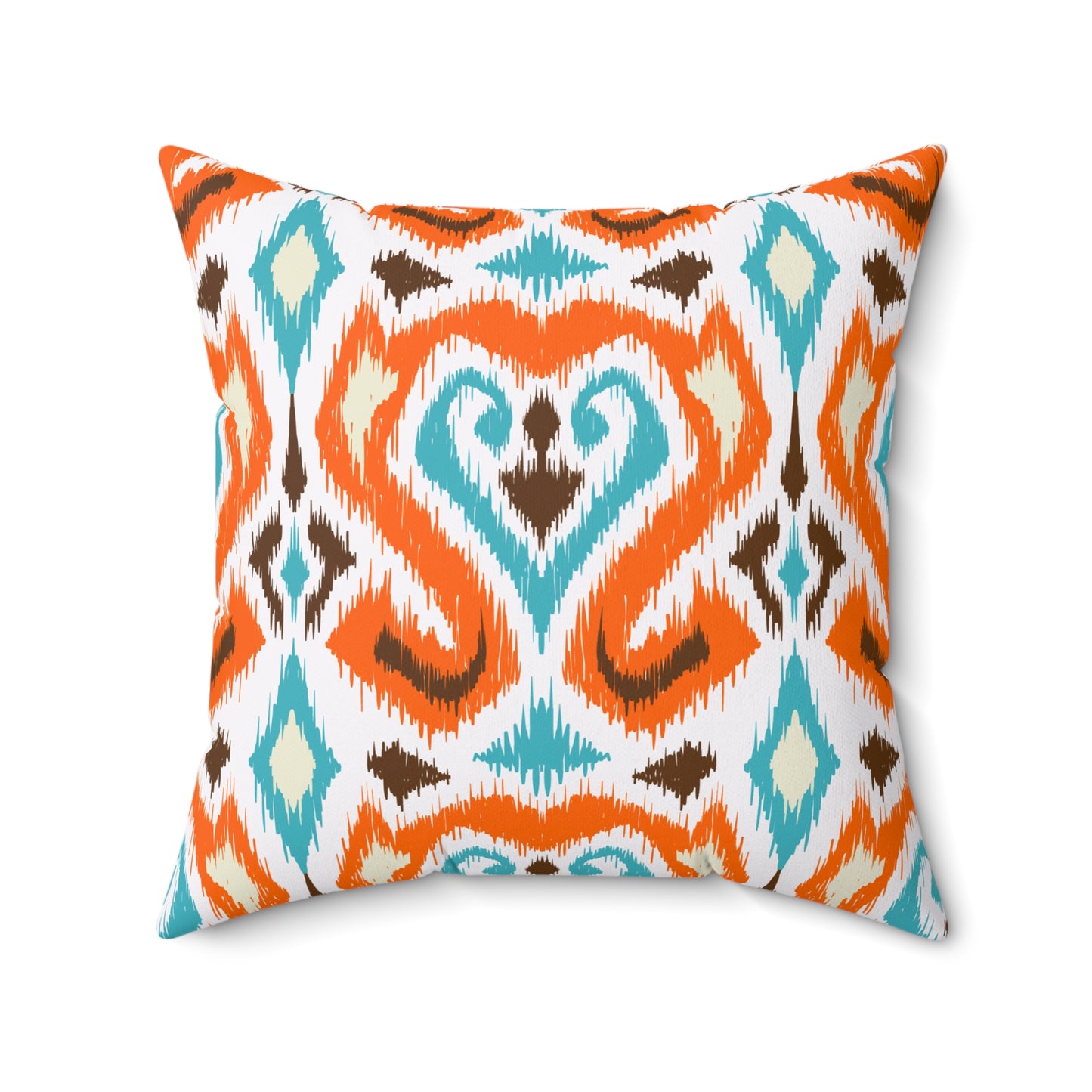 Ikat Style Throw Pillow