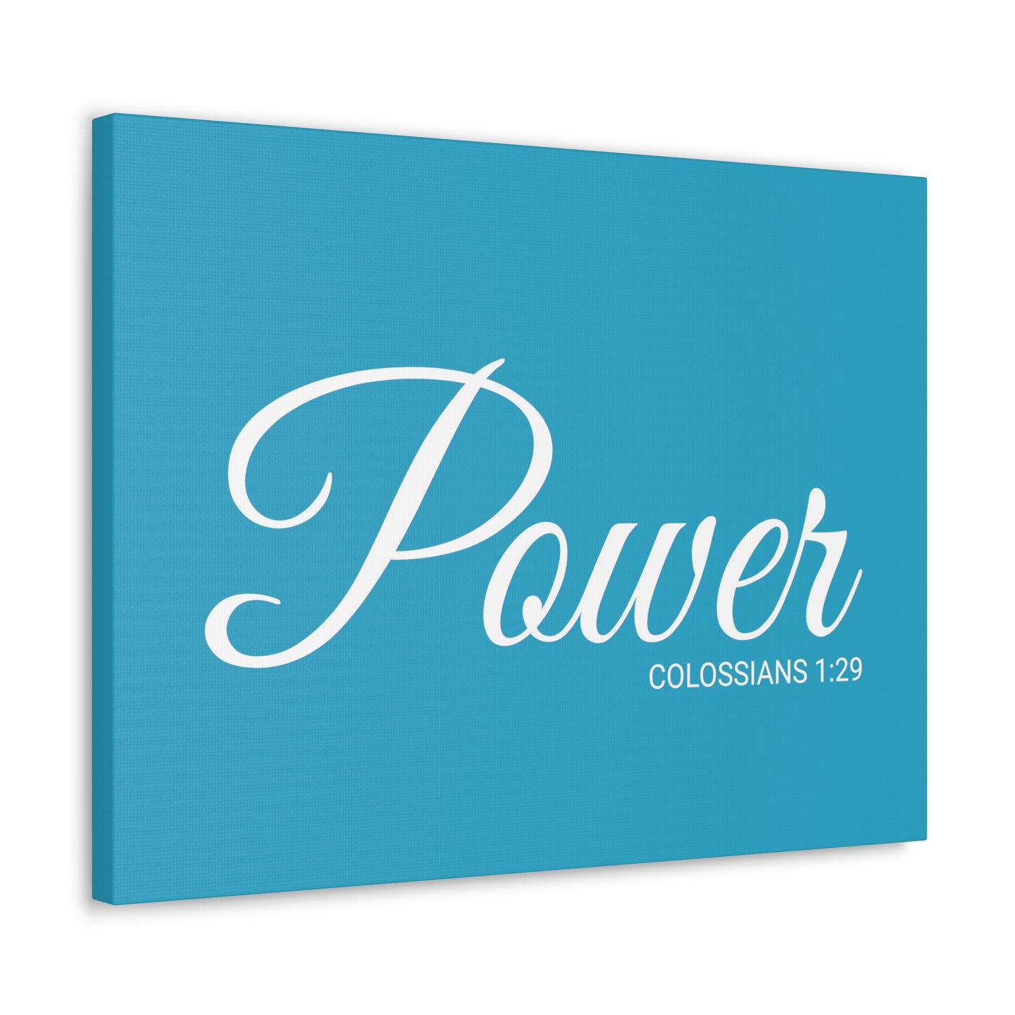 Christian Wall Art "Power" Verse Colossians 1:29 Ready to Hang Unframed