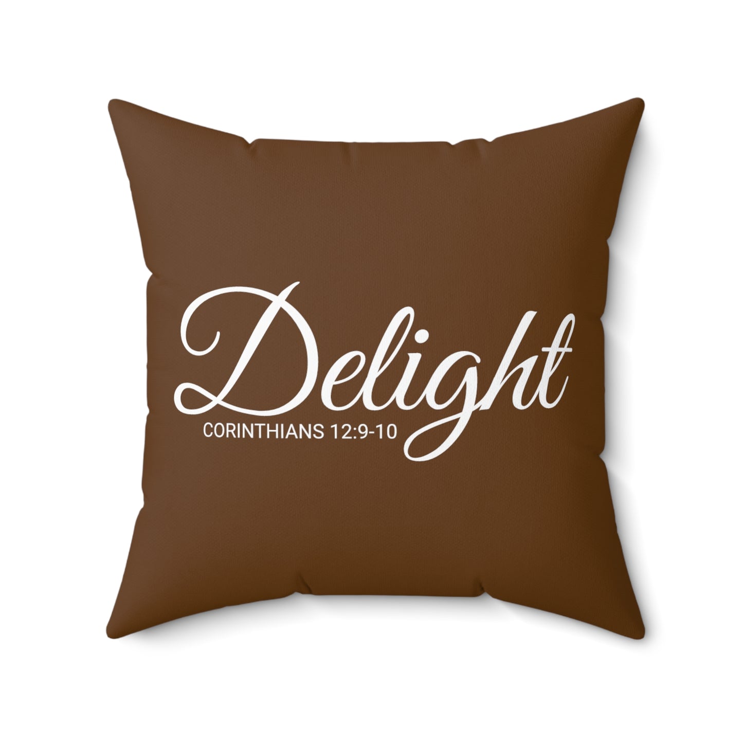 Scripture Delight Corinthians 12:9-10 Bible Verse Pillow