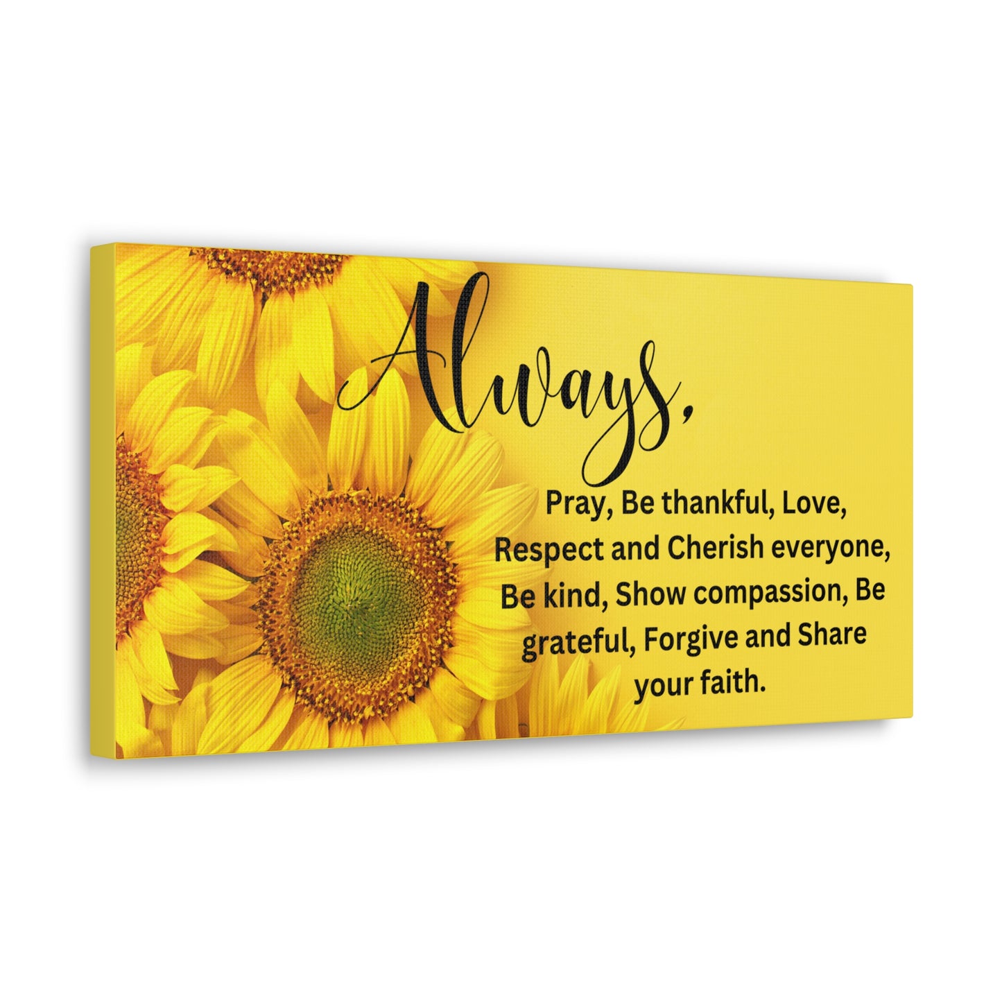 Christian Wall Art: Always...Share Your Faith (Wood Frame Ready to Hang)