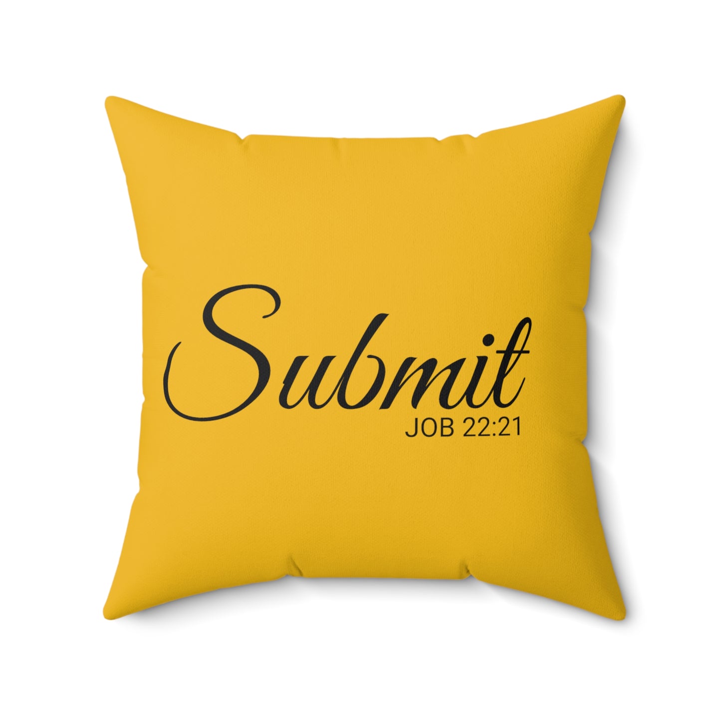 Scripture Submit Job 22:21 Bible Verse Throw Pillow