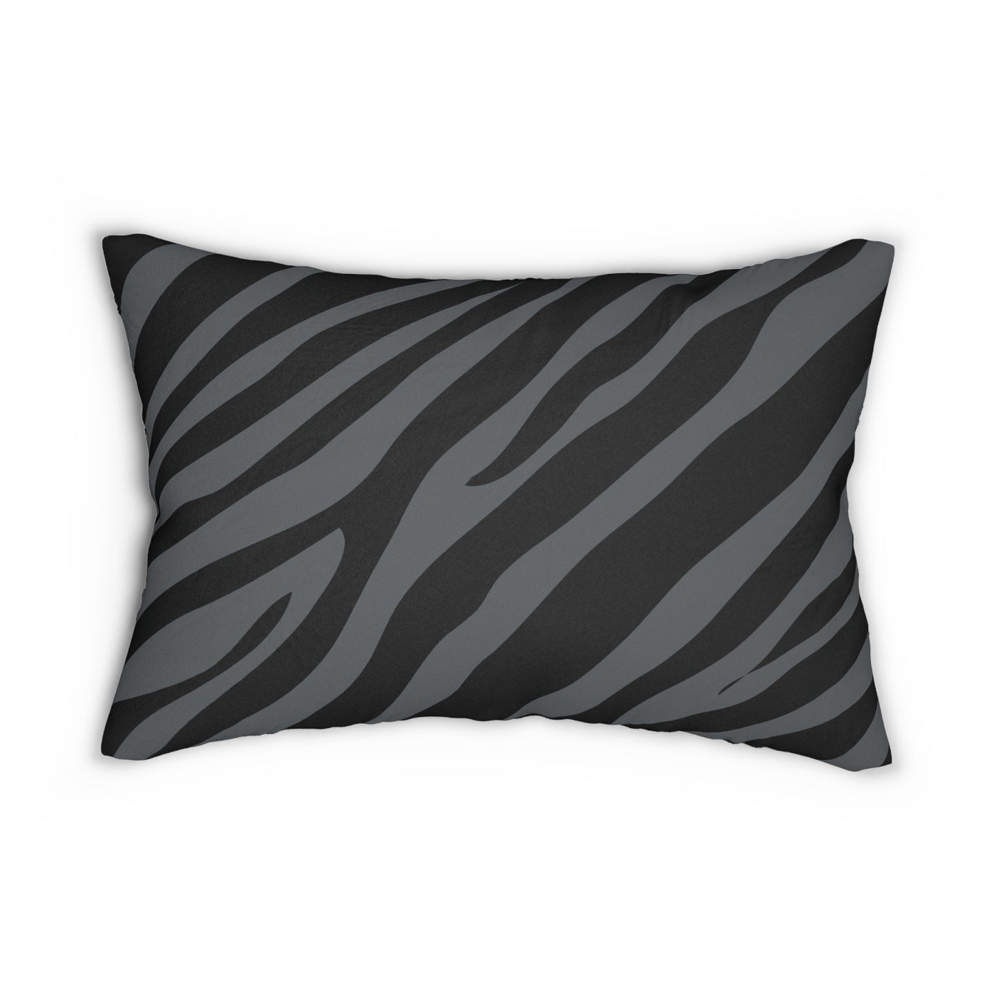 Zebra Print Gray Accent Pillow