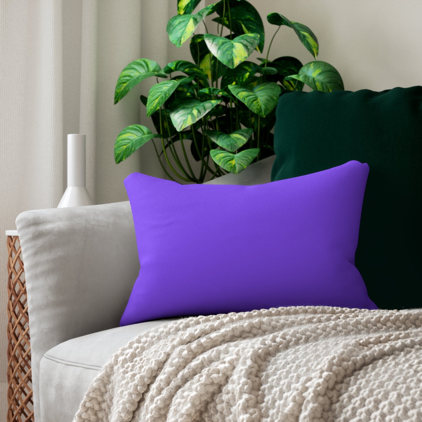 Purple (Matching Geometric/The Gathering Place) Accent Pillow