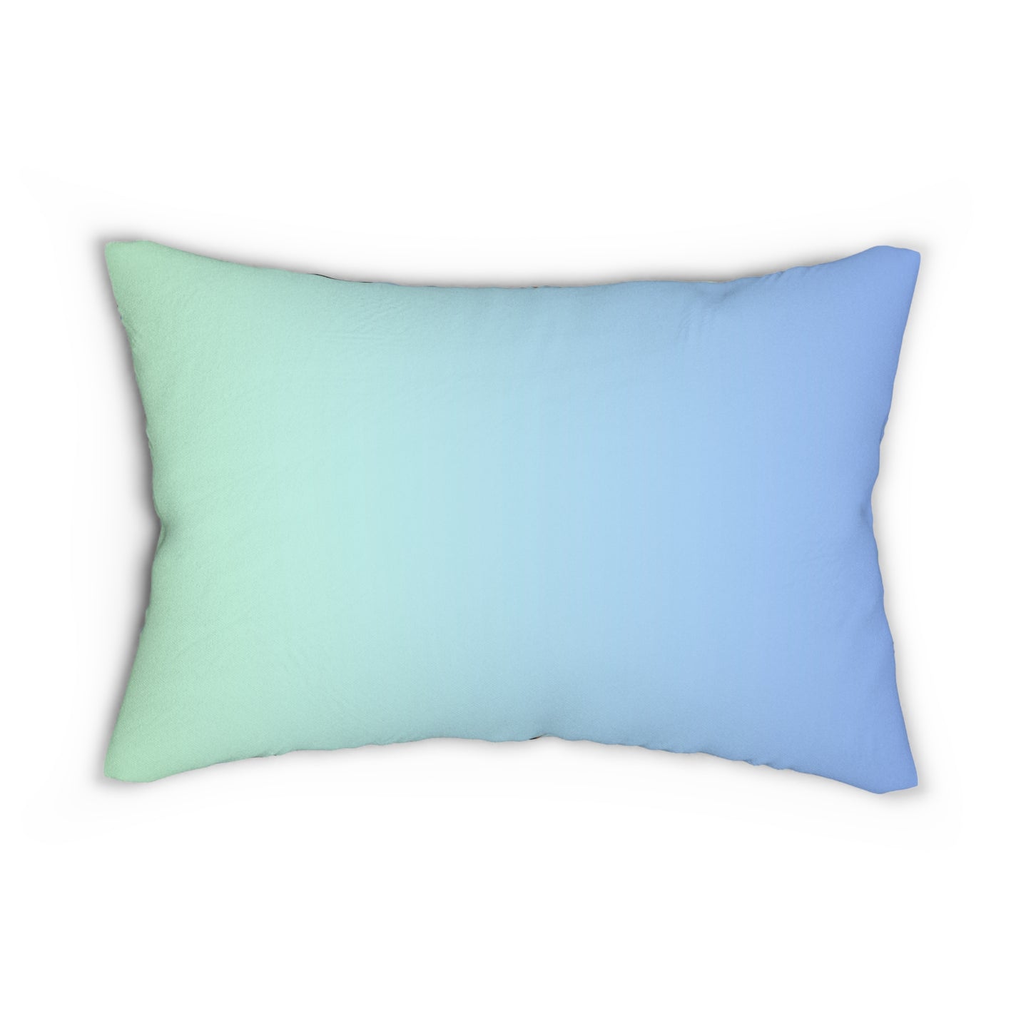 Estampado animal (doble) - Almohada decorativa Ombre azul verdoso 