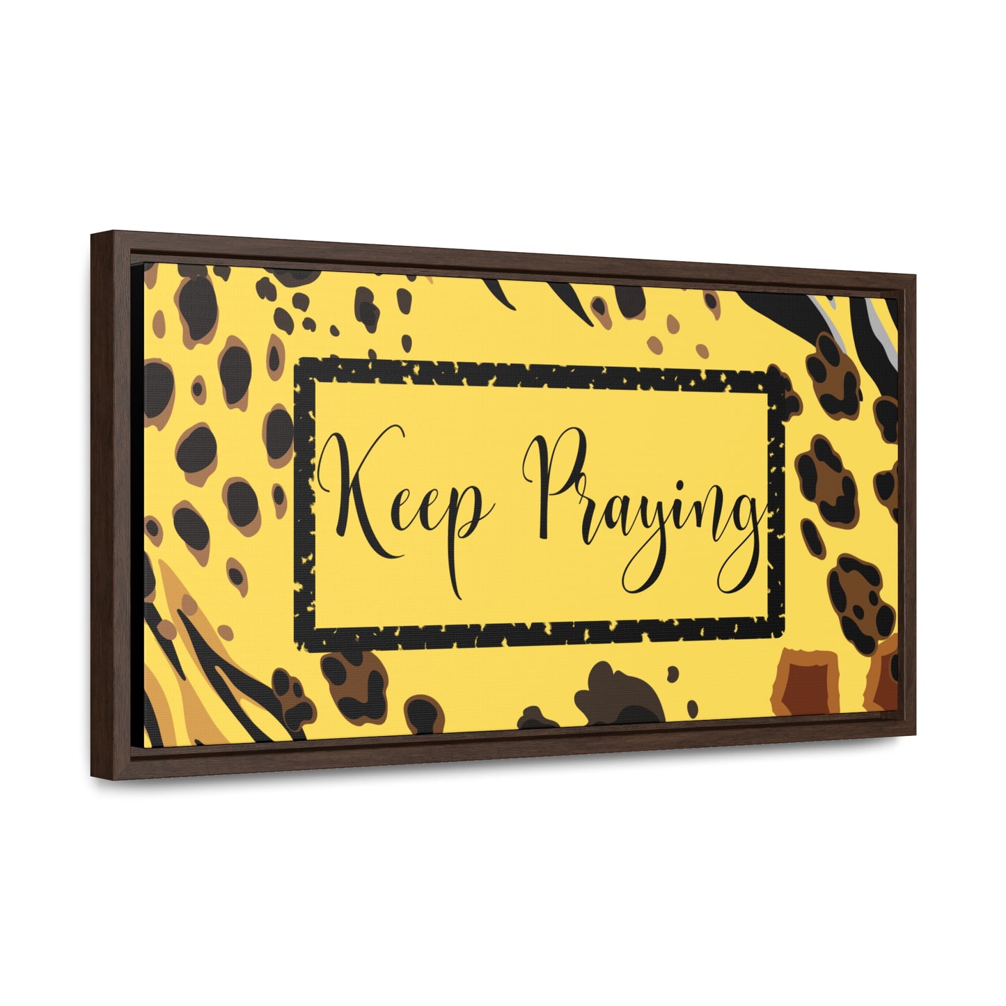 Christian Wall Art: Keep Praying (Floating Frame)