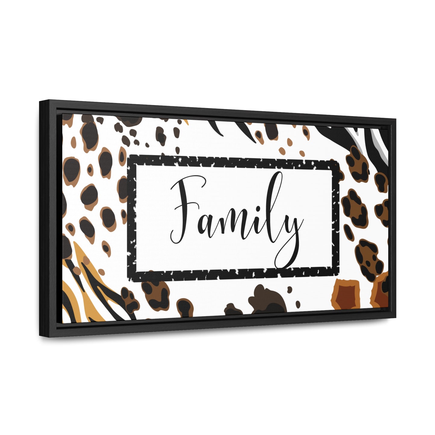 Christian Wall Art: Family (Floating Frame)