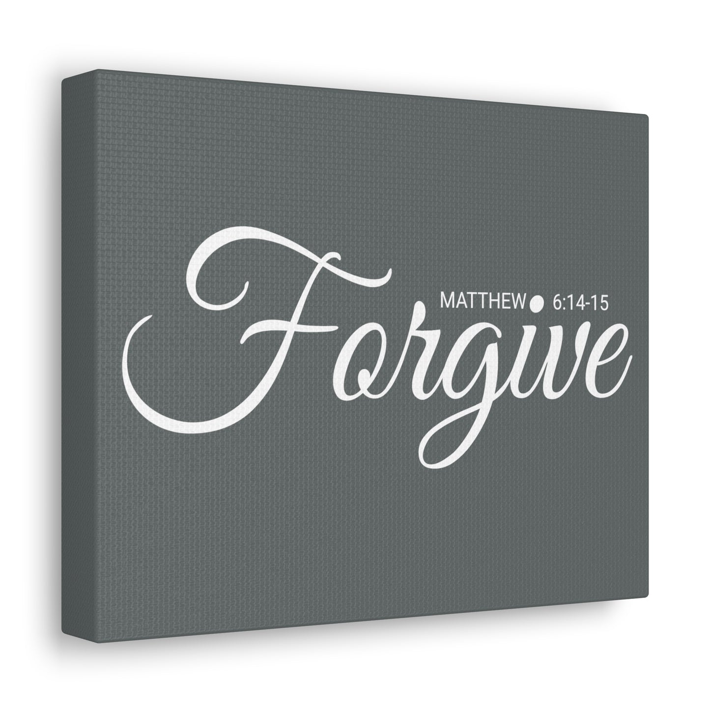 Christian Wall Art "Forgive" Verse Matthew 6:14-15 Ready to Hang Unframed