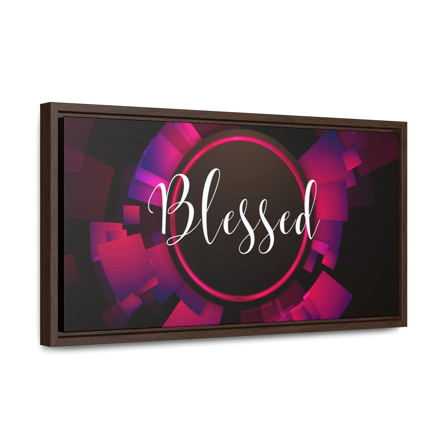 Christian Wall Art: Blessed (Floating Frame)