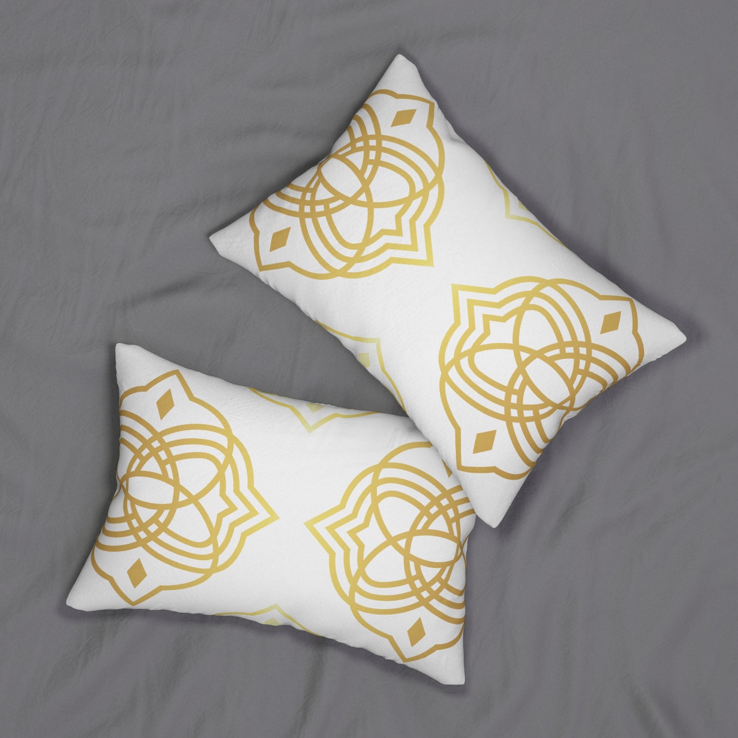 Almohada decorativa con patrón geométrico indio