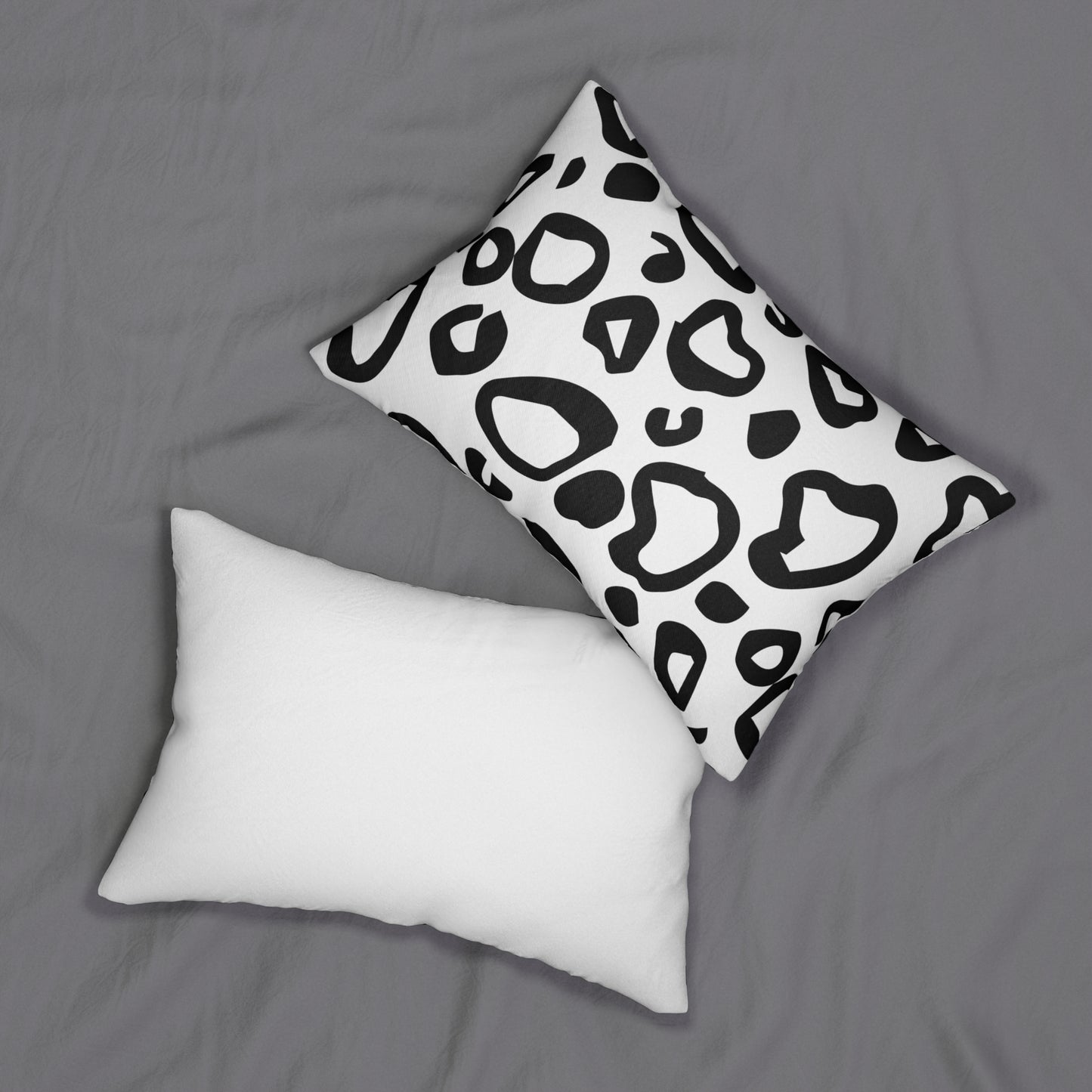 Leopard Print (Dual) White Accent Pillow