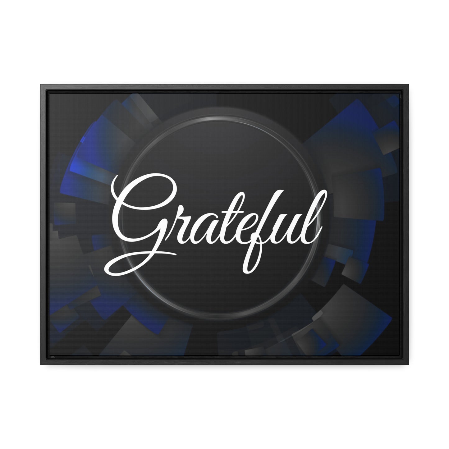 Christian Wall Art: Grateful (Floating Frame)