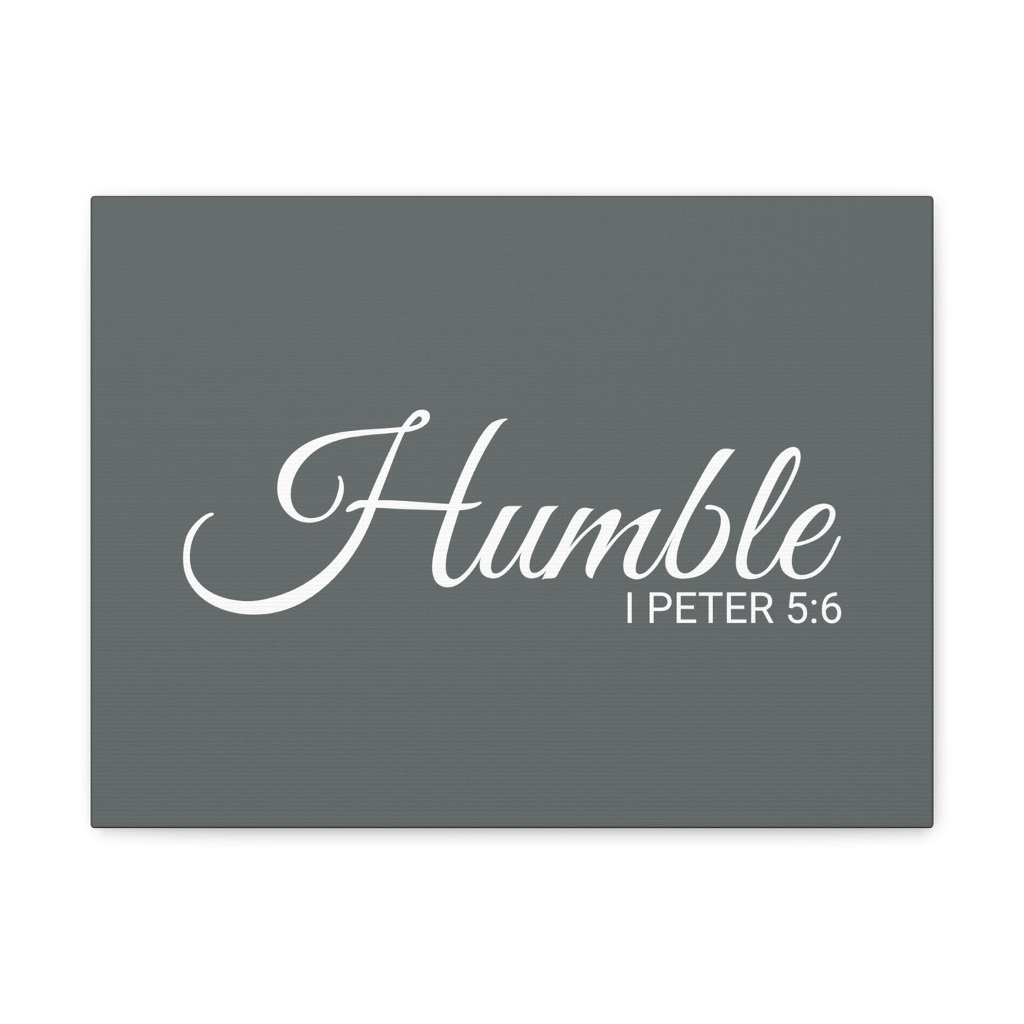 Christian Wall Art "Humble" Verse I Peter 5:6 Ready to Hang Unframed