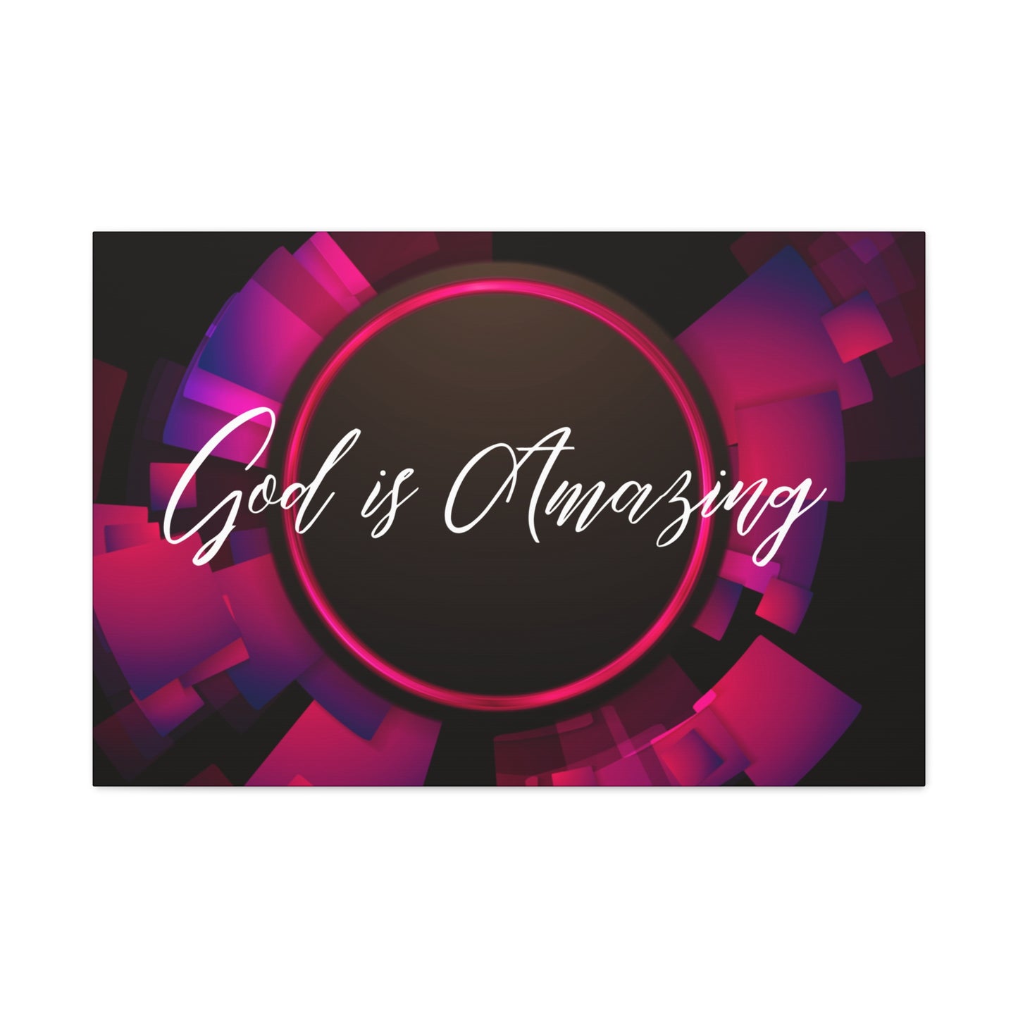 Christian Wall Art: God is Amazing (Wood Frame Ready to Hang)