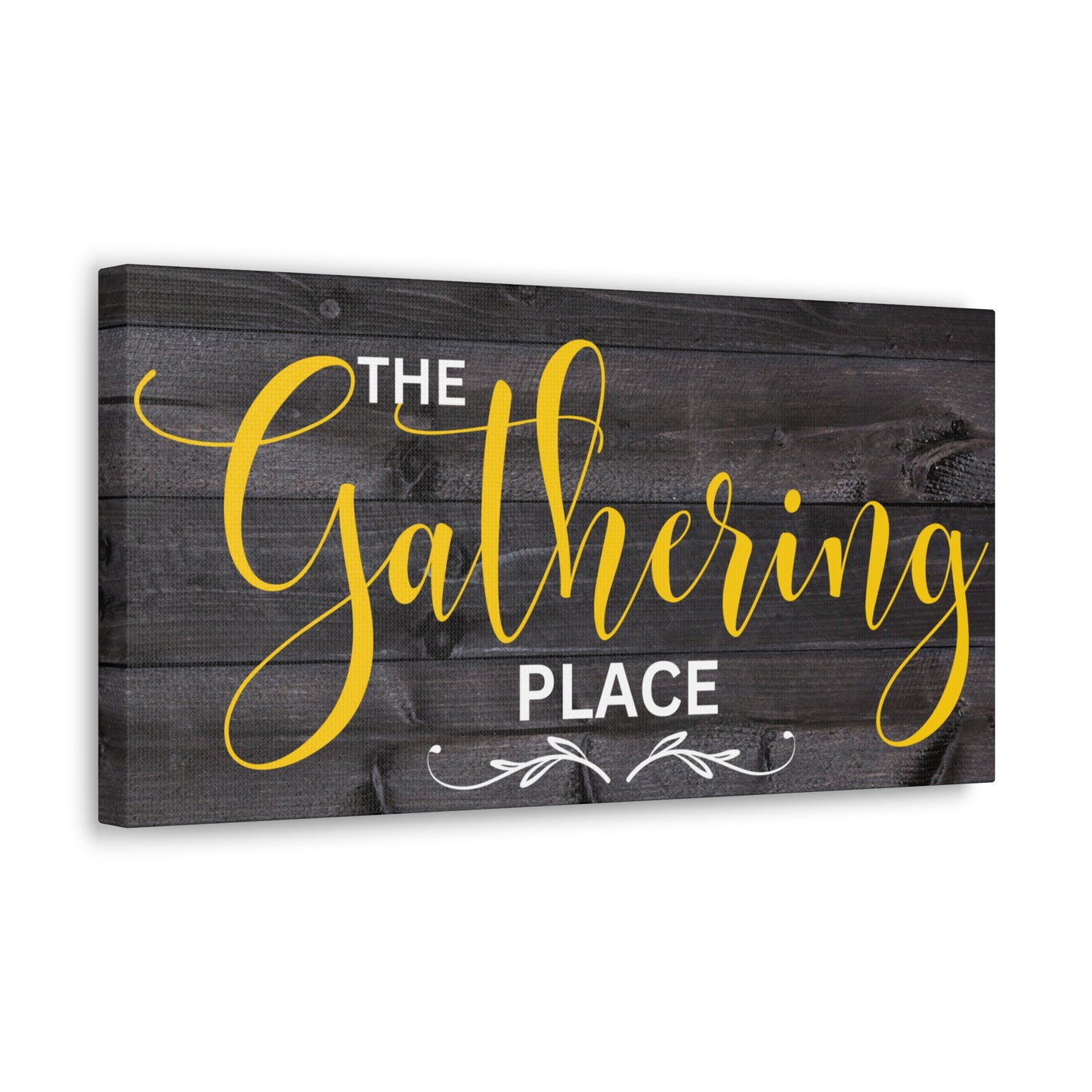 Christian Wall Art: The Gathering Place (Wood Frame Ready to Hang)