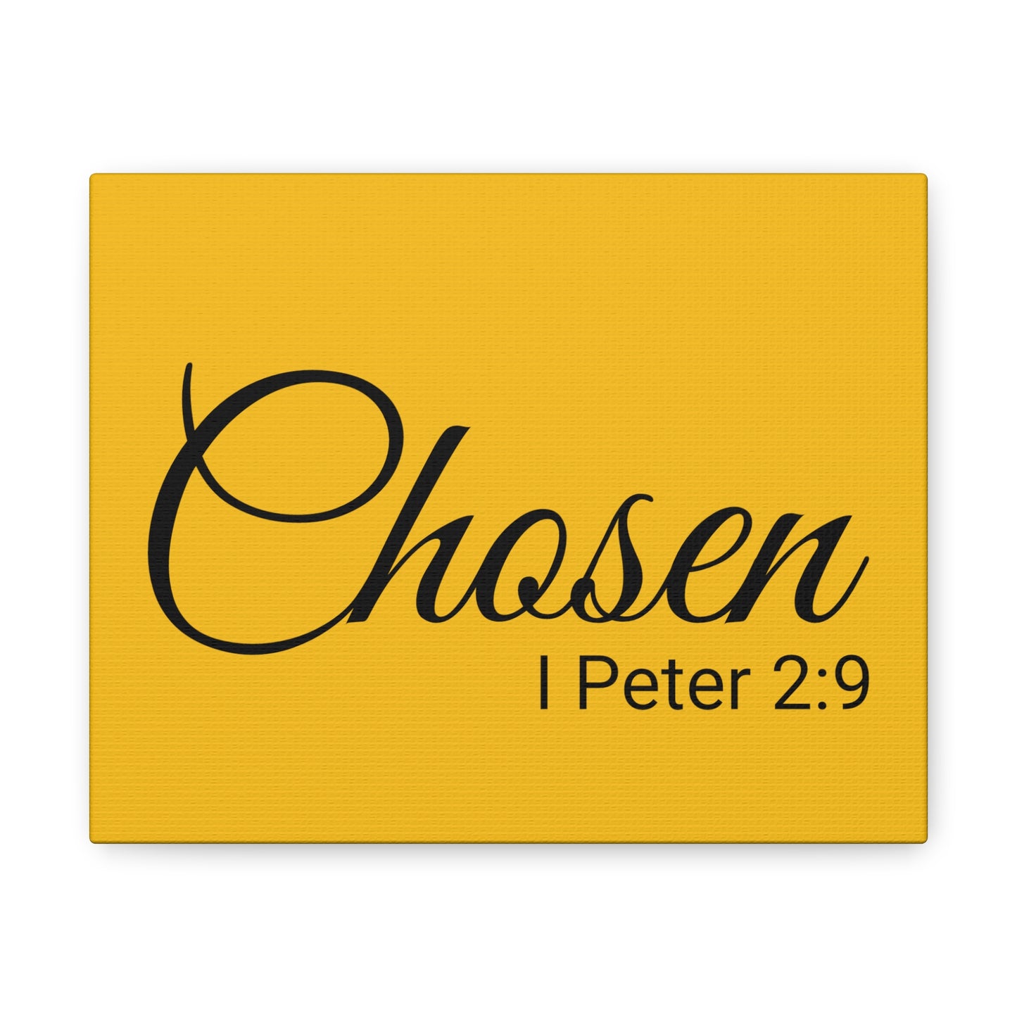 Christian Wall Art "Chosen" Verse I Peter 2:9 - Ready to Hang Unframed