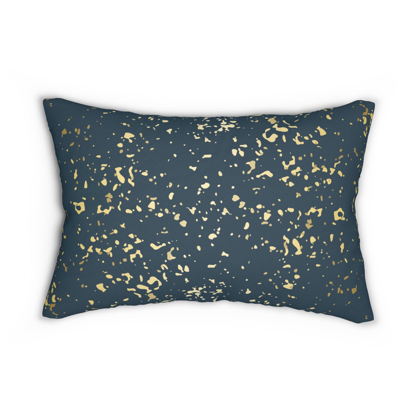 Almohada decorativa de escamas doradas y verde azulado oscuro 