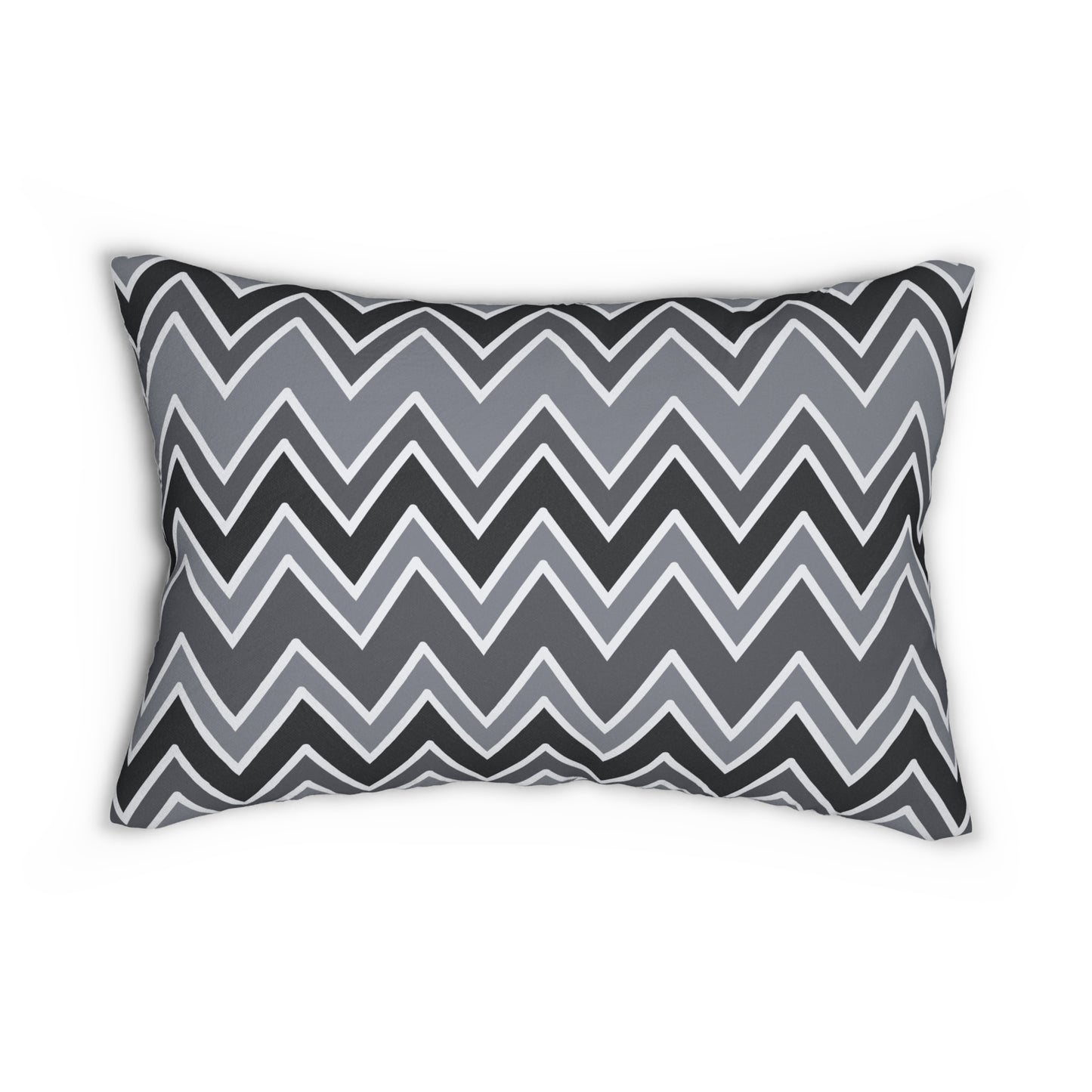 Almohada decorativa en zigzag multicolor