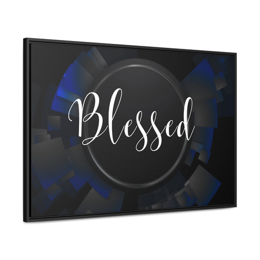 Christian Wall Art: Blessed (Floating Frame)