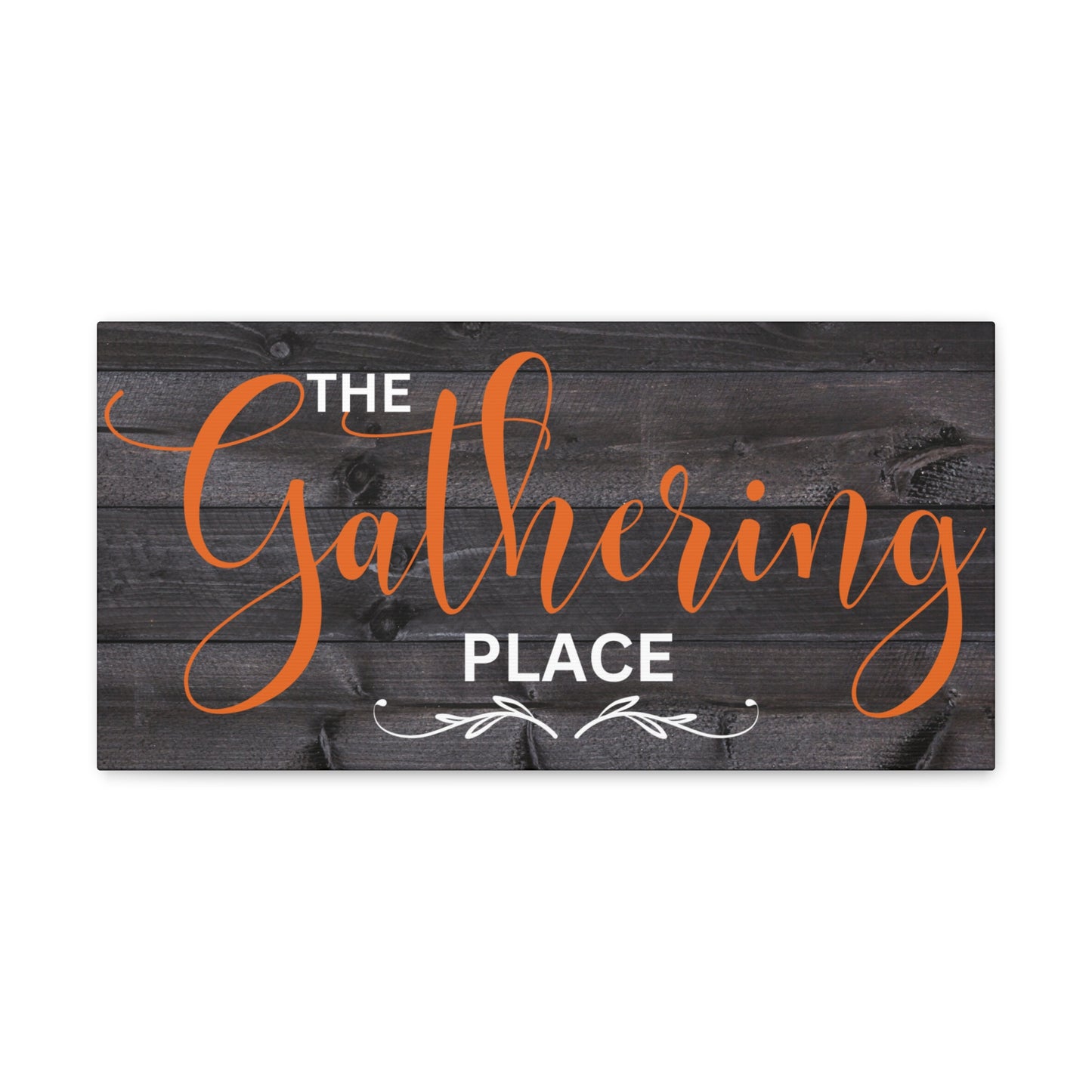 Christian Wall Art: The Gathering Place (Wood Frame Ready to Hang)