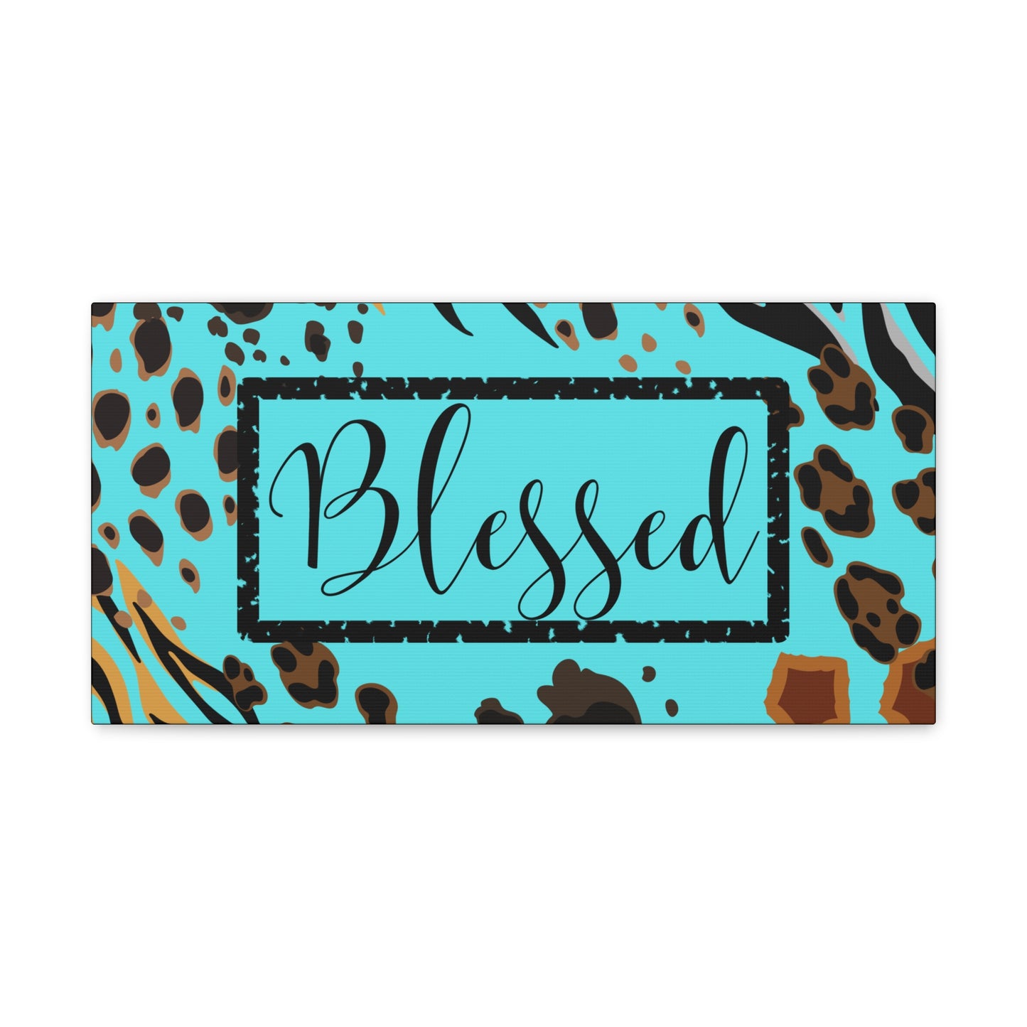 Christian Wall Art: Blessed (Wood Frame Ready to Hang)