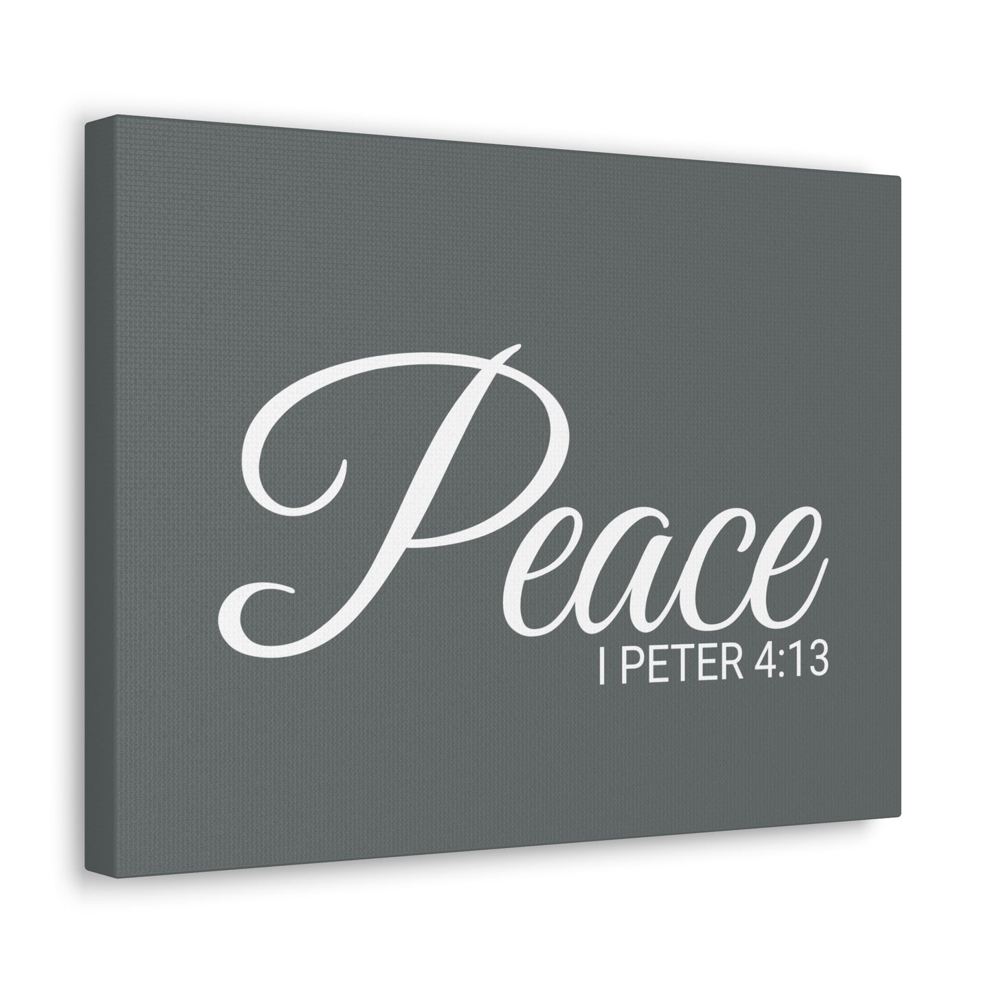 Christian Wall Art "Peace" Verse I Peter 4:13 Ready to Hang Unframed