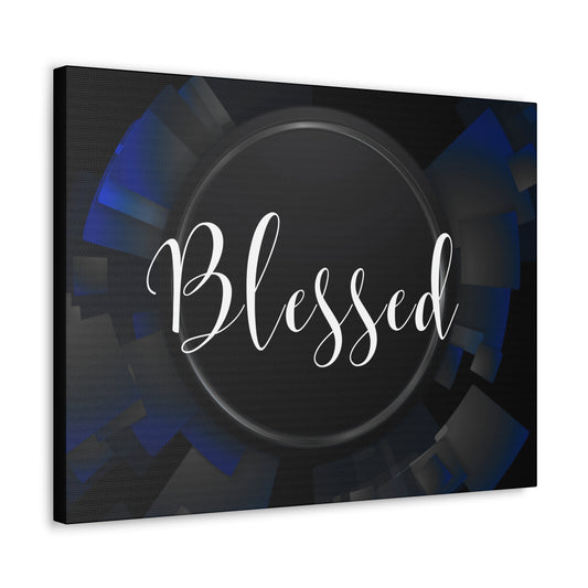 Christian Wall Art: Blessed (Wood Frame Ready to Hang)