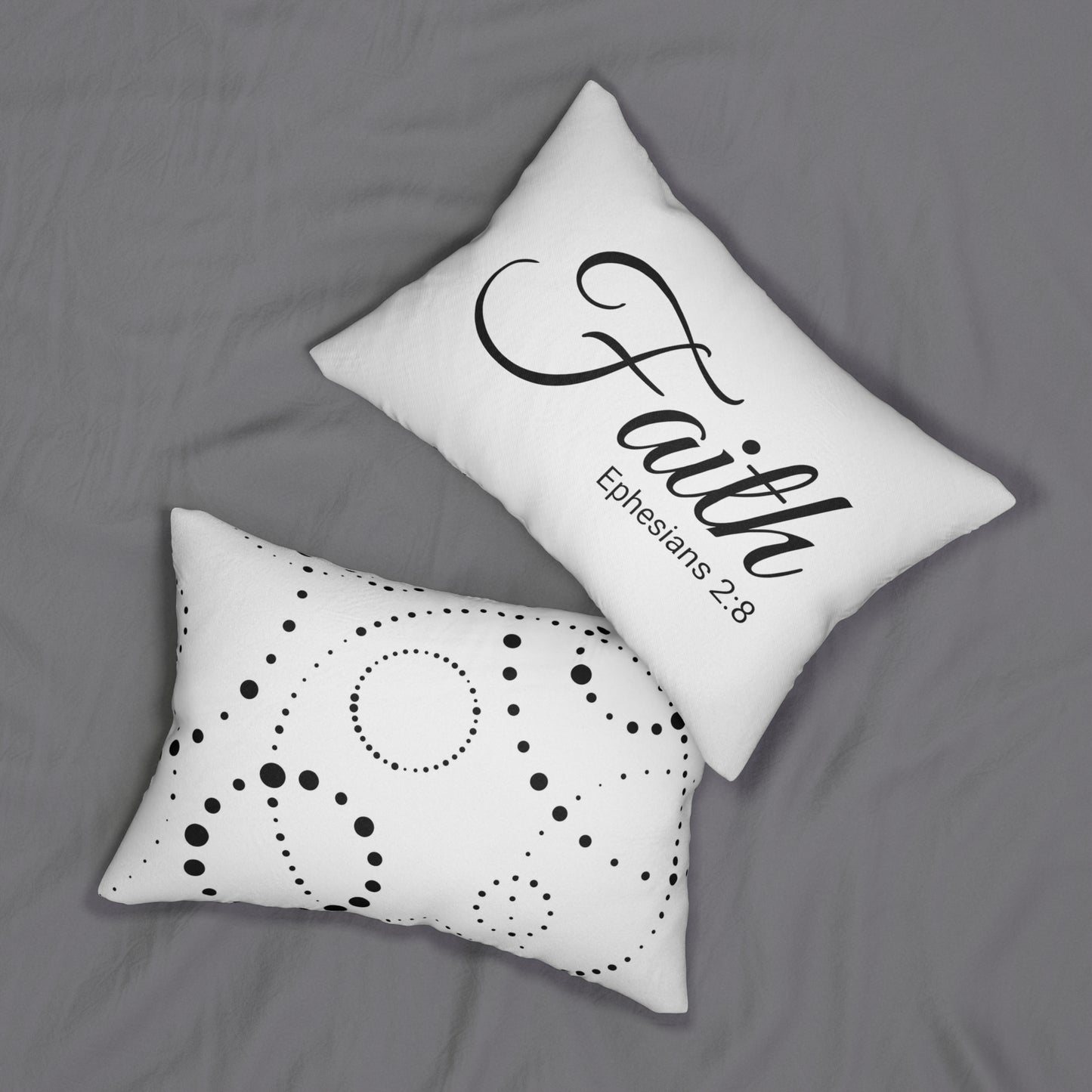 Scripture Faith Ephesians 2:8 Bible Verse Pillow