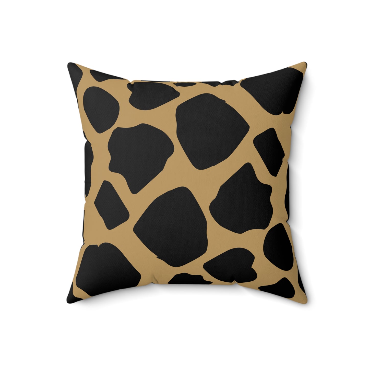 Cow Print Lt. Brown Throw Pillow