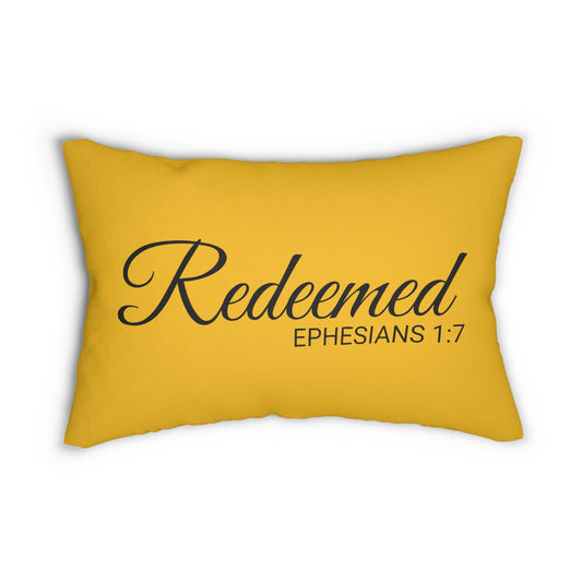 Scripture Redeemed Ephesians 1:7 Bible Verse Pillow