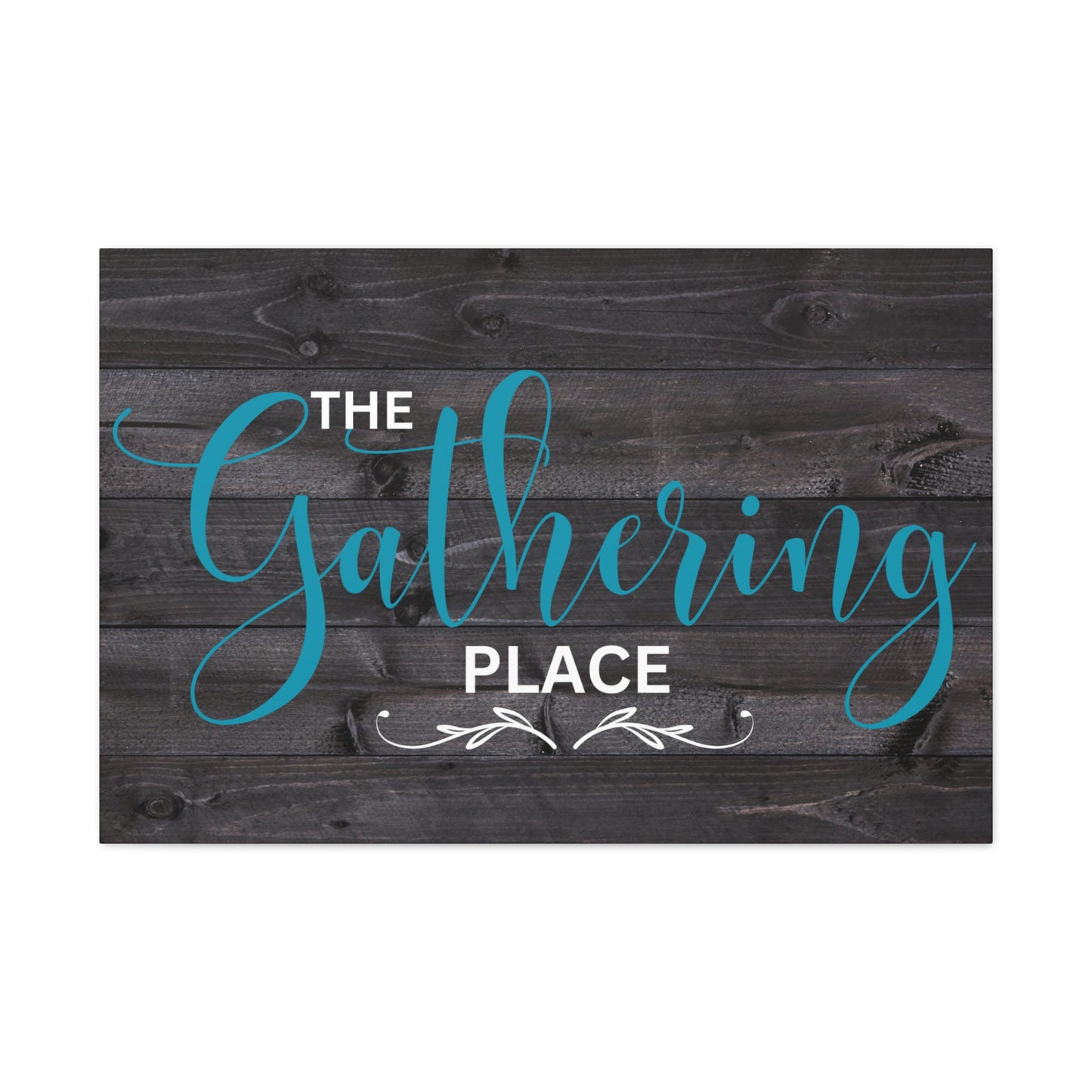 Christian Wall Art: The Gathering Place (Wood Frame Ready to Hang)