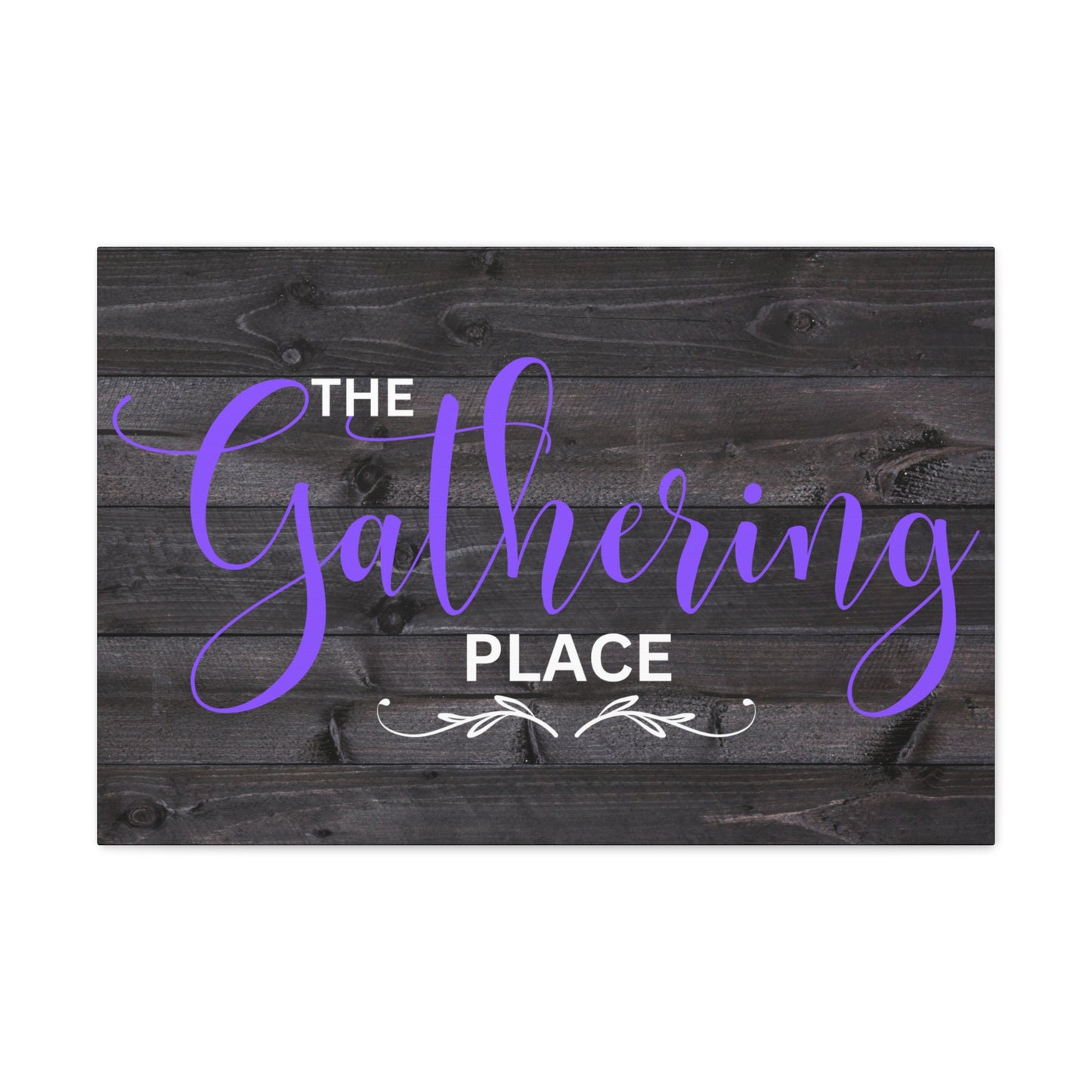 Christian Wall Art: The Gathering Place (Wood Frame Ready to Hang)