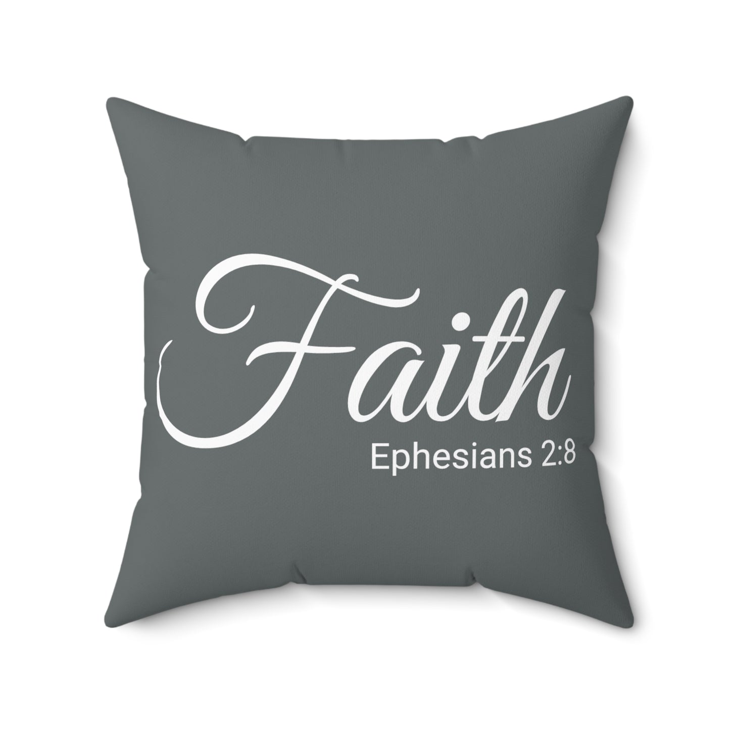 Scripture Faith Ephesians 2:8 Bible Verse Pillow