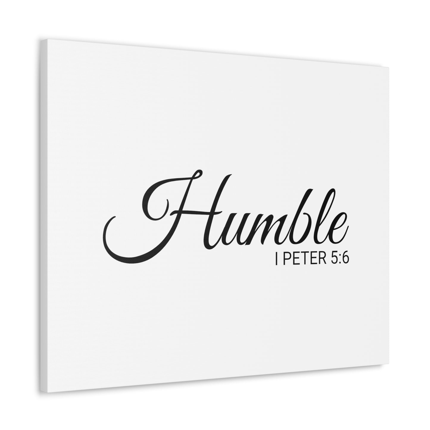 Christian Wall Art "Humble" Verse I Peter 5:6 Ready to Hang Unframed