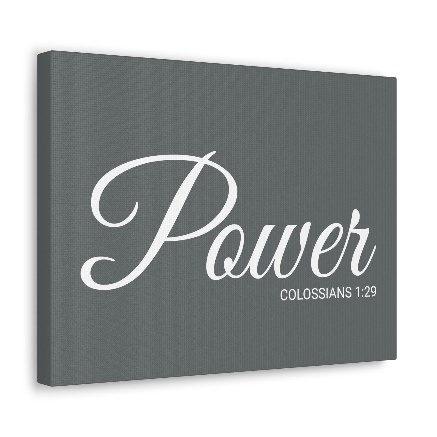 Christian Wall Art "Power" Verse Colossians 1:29 Ready to Hang Unframed