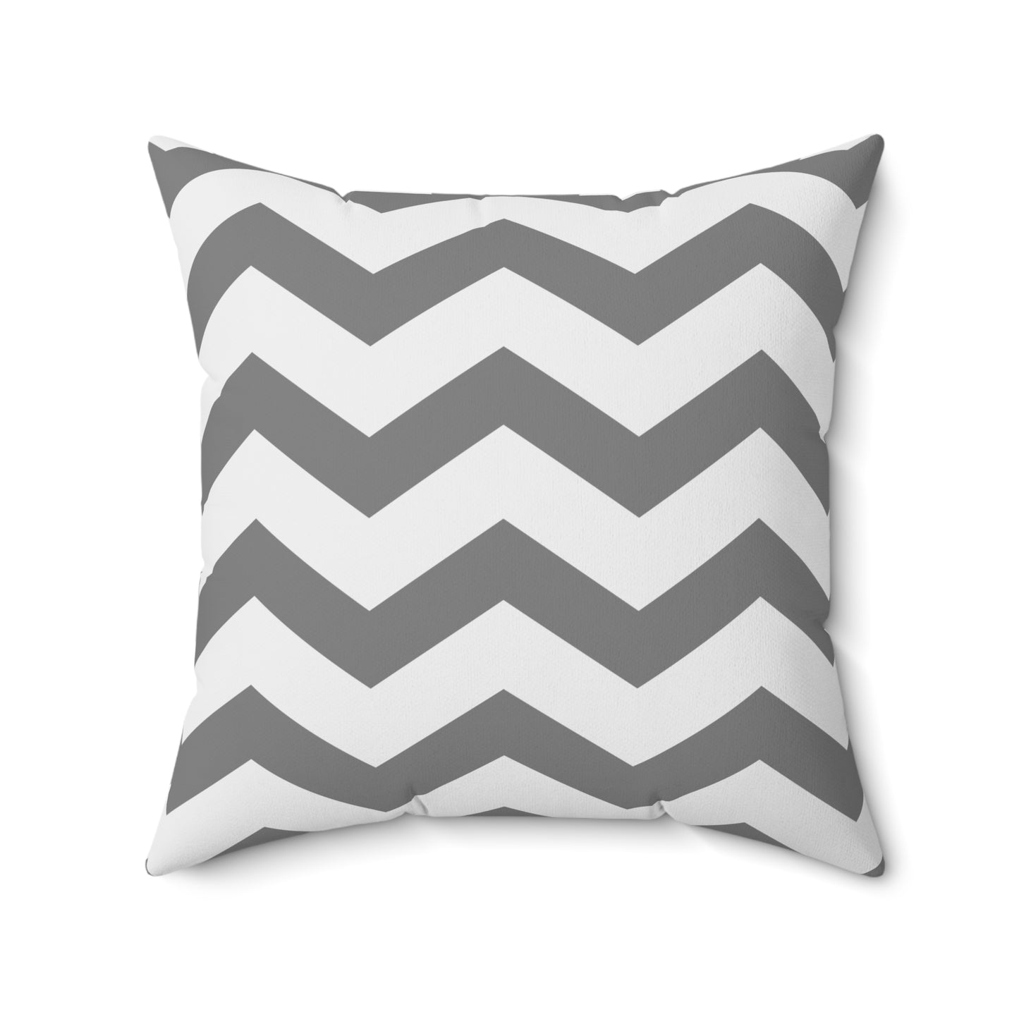 Chevron Gray and White Throw Pillow