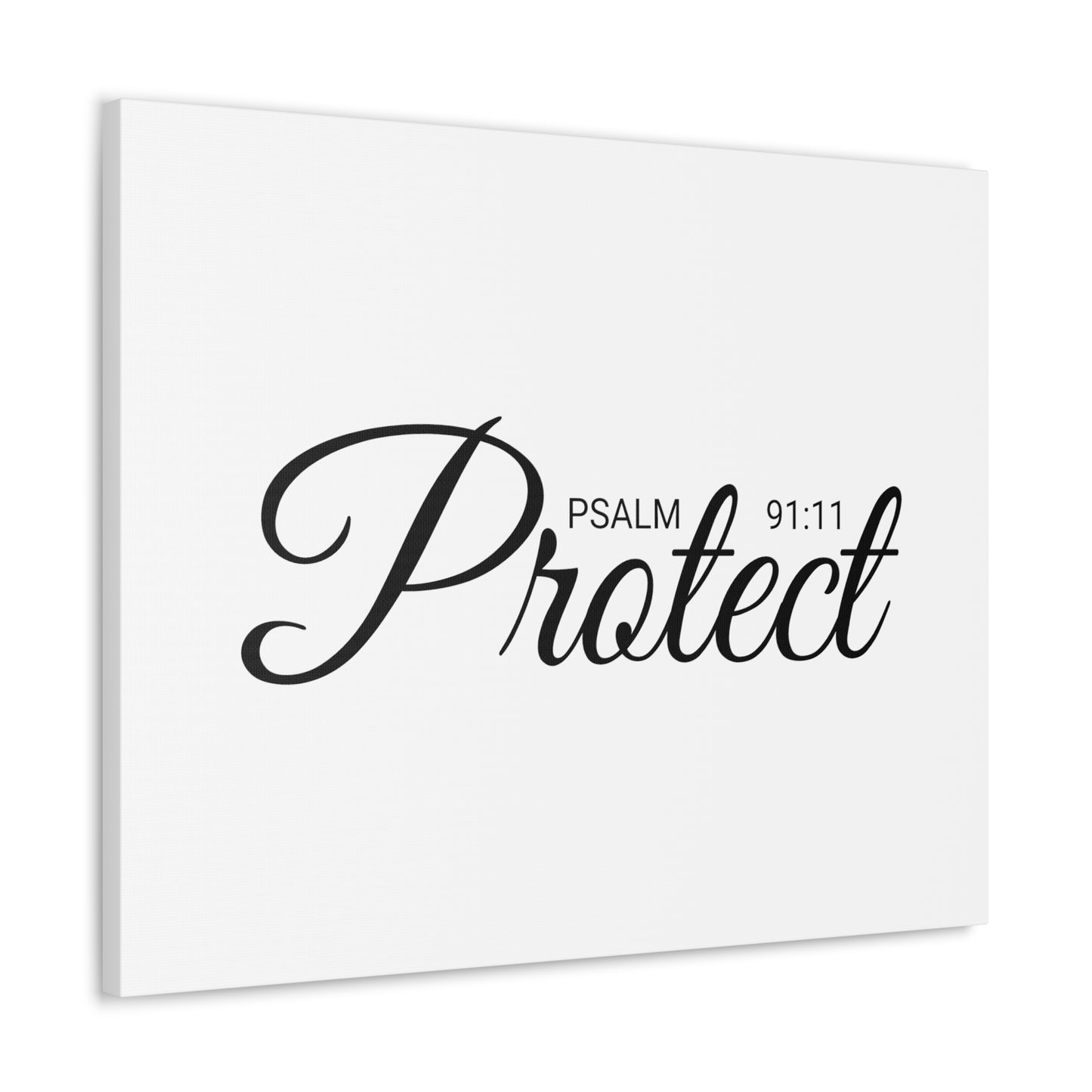 Christian Wall Art "Protect" Psalm 91:11 Ready to Hang Unframed