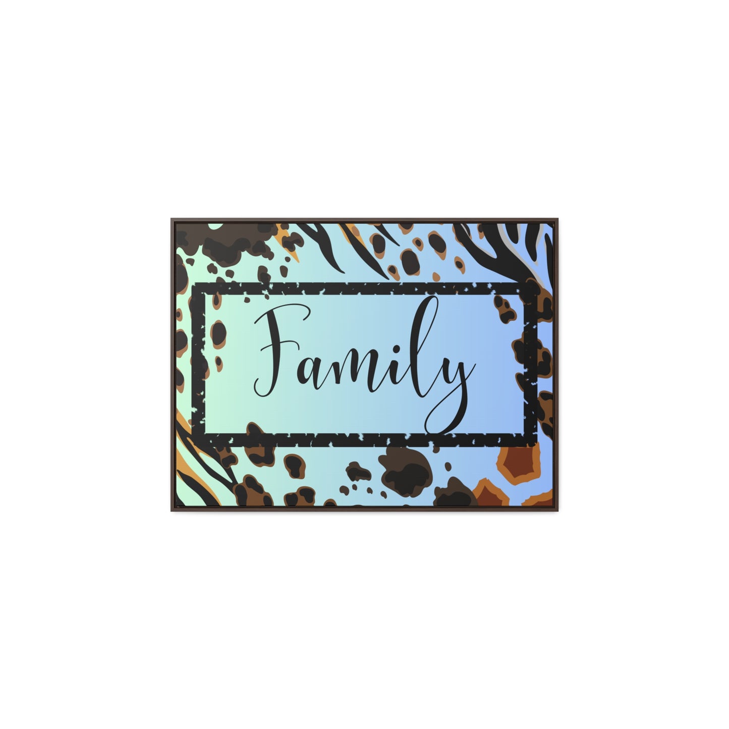 Christian Wall Art: Family (Floating Frame)