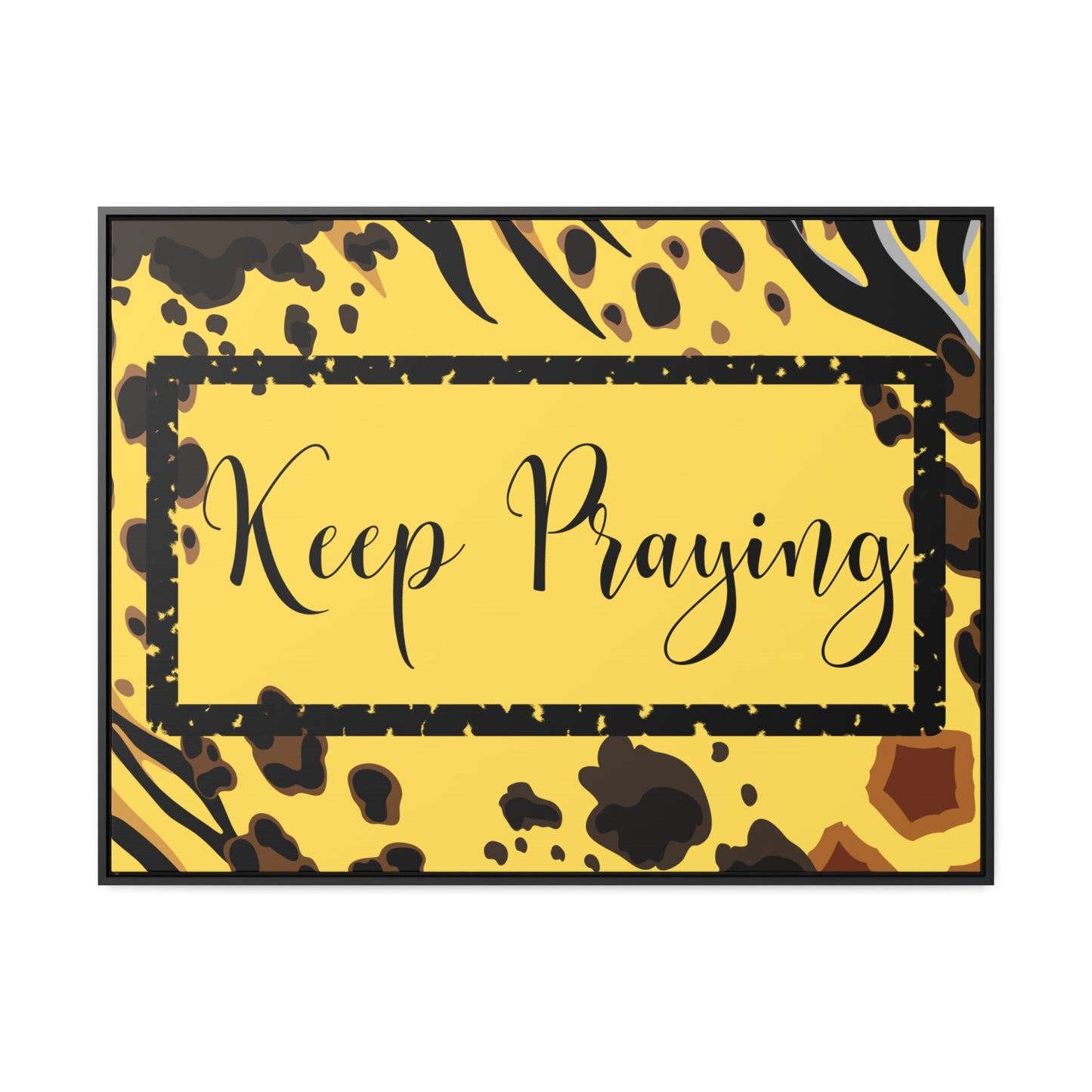 Christian Wall Art: Keep Praying (Floating Frame)