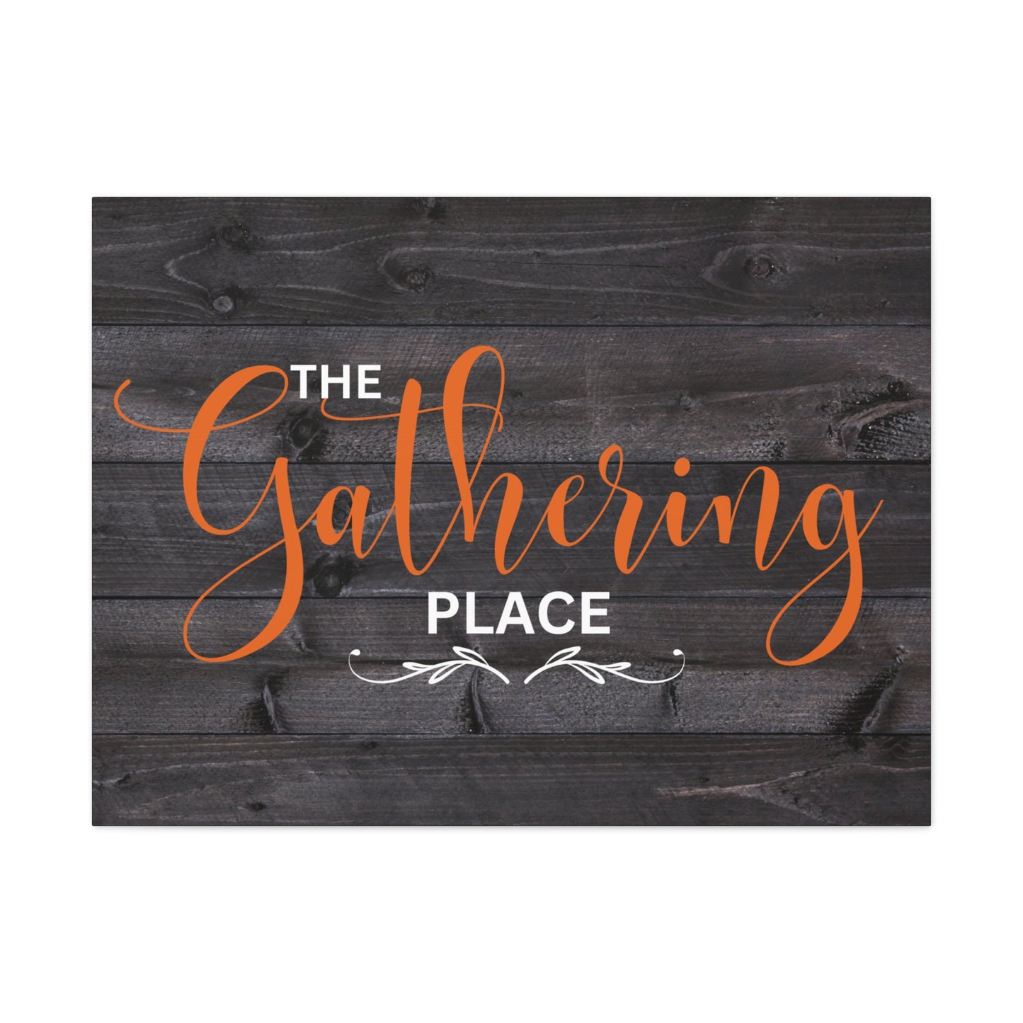 Christian Wall Art: The Gathering Place (Wood Frame Ready to Hang)