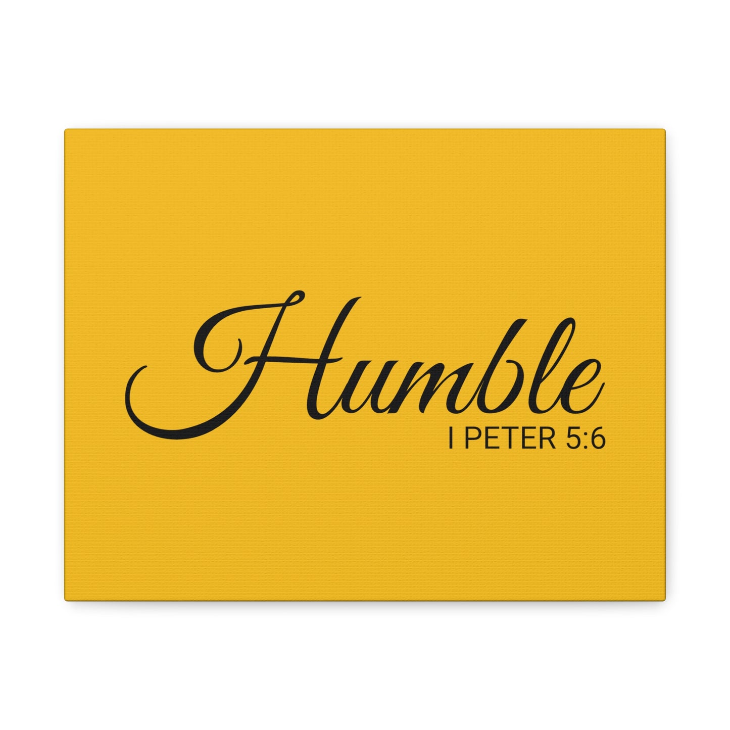 Christian Wall Art "Humble" Verse I Peter 5:6 Ready to Hang Unframed