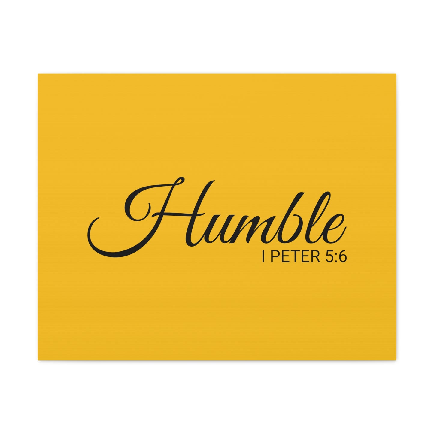 Christian Wall Art "Humble" Verse I Peter 5:6 Ready to Hang Unframed