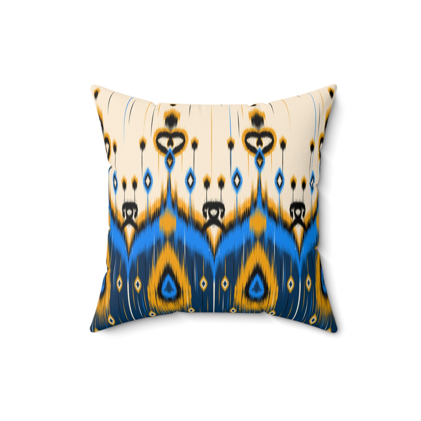 Ikat Style Throw Pillow