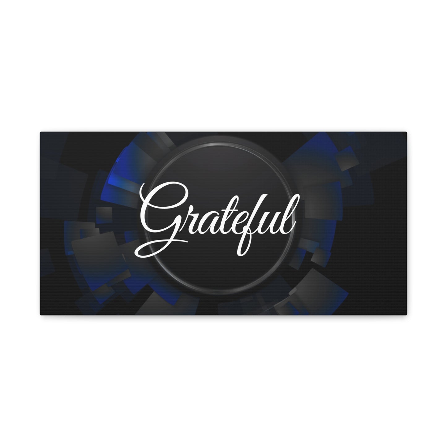 Christian Wall Art: Grateful (Wood Frame Ready to Hang)