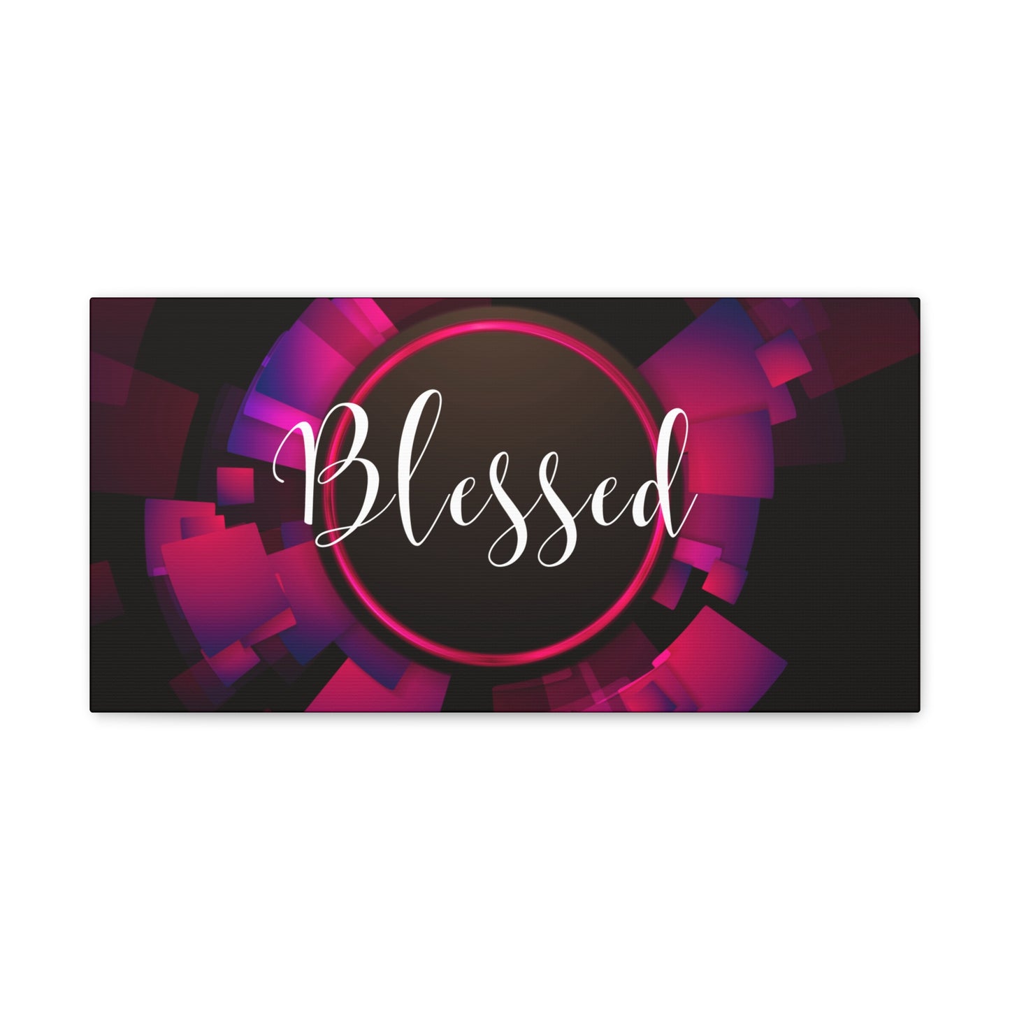 Christian Wall Art: Blessed (Wood Frame Ready to Hang)